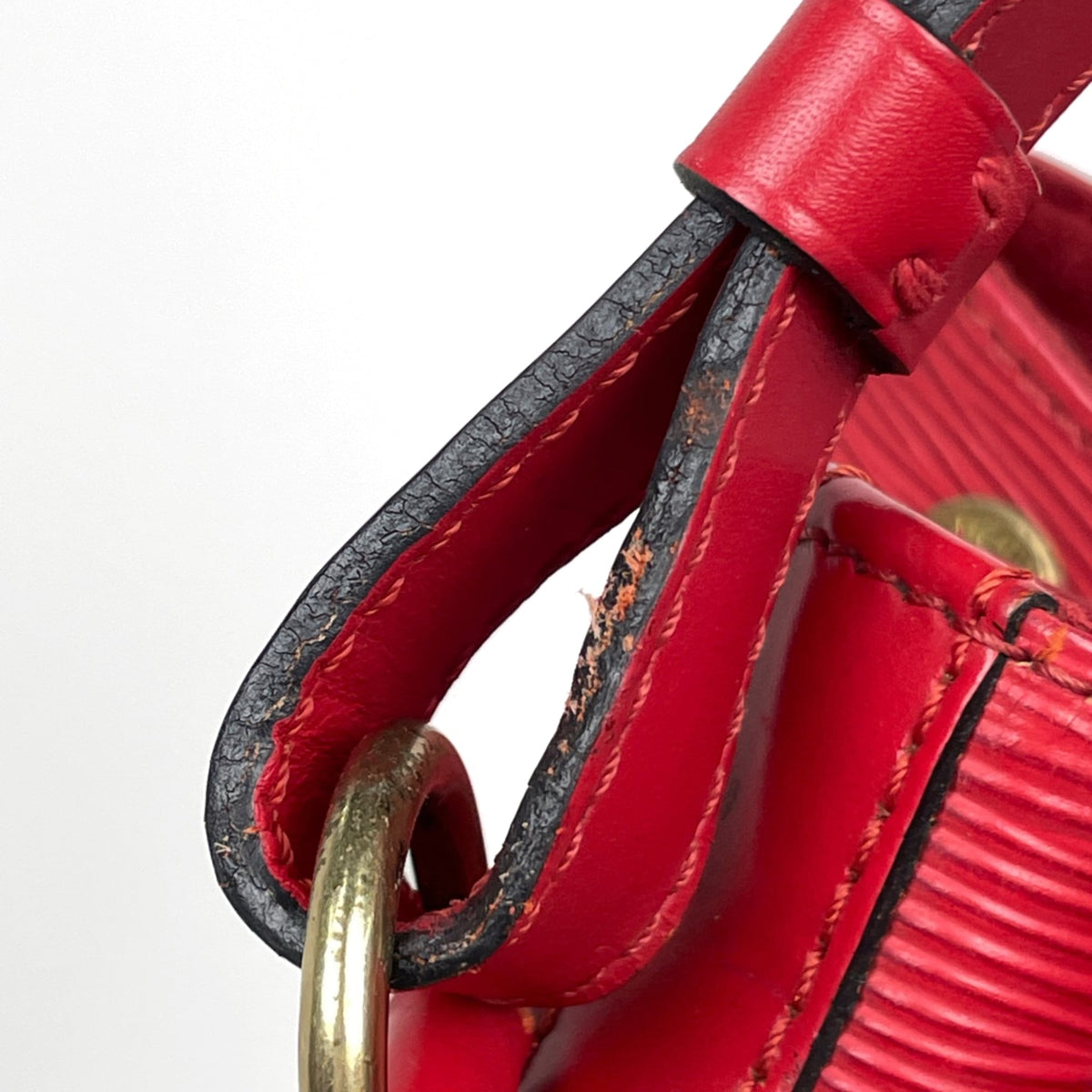 Louis Vuitton Castilian Red Epi Leather Shoulder Bag (Pre-Owned)