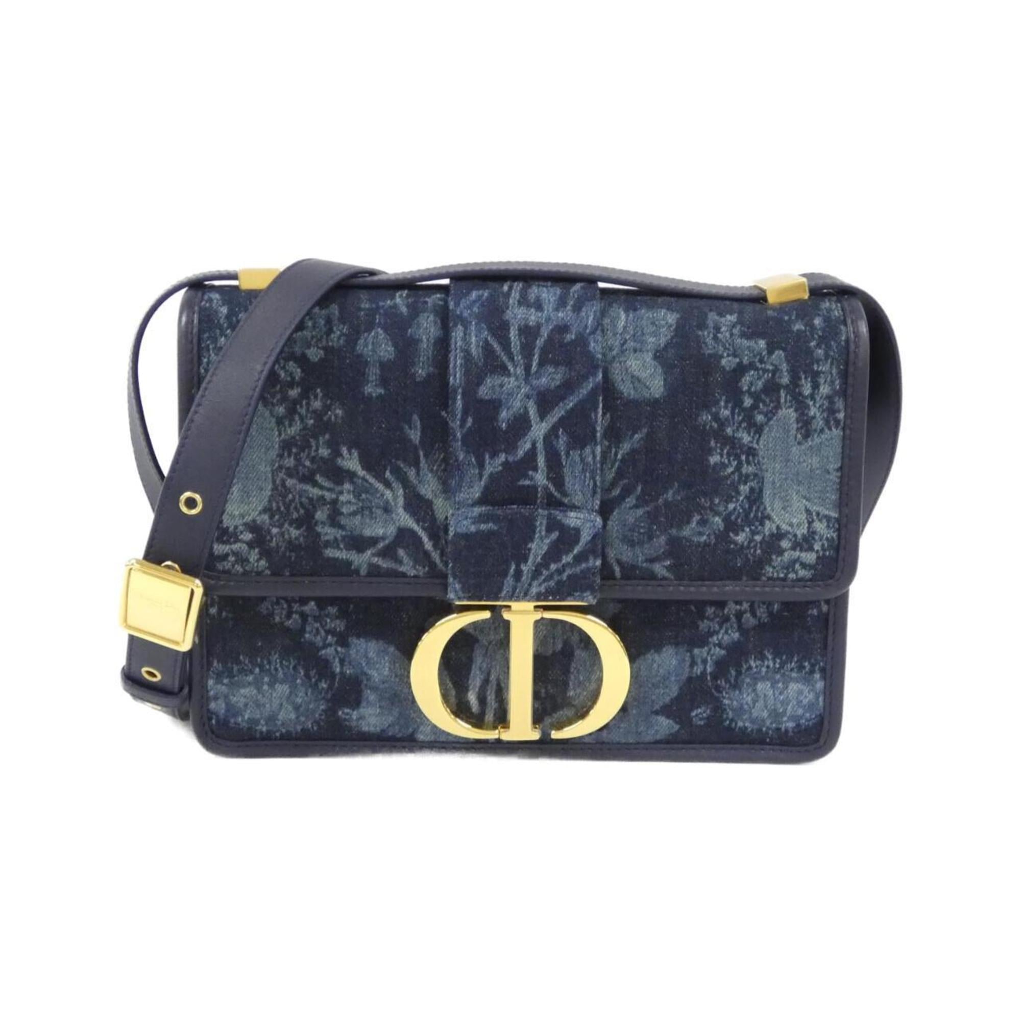Christian Dior Blue Denim Shoulder Bag (Pre-Owned)