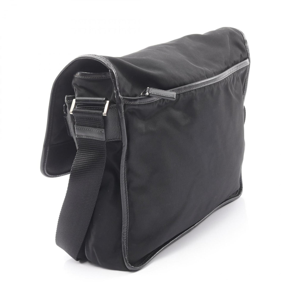 Prada Black Nylon Handbag Shoulder Bag (Pre-Owned)