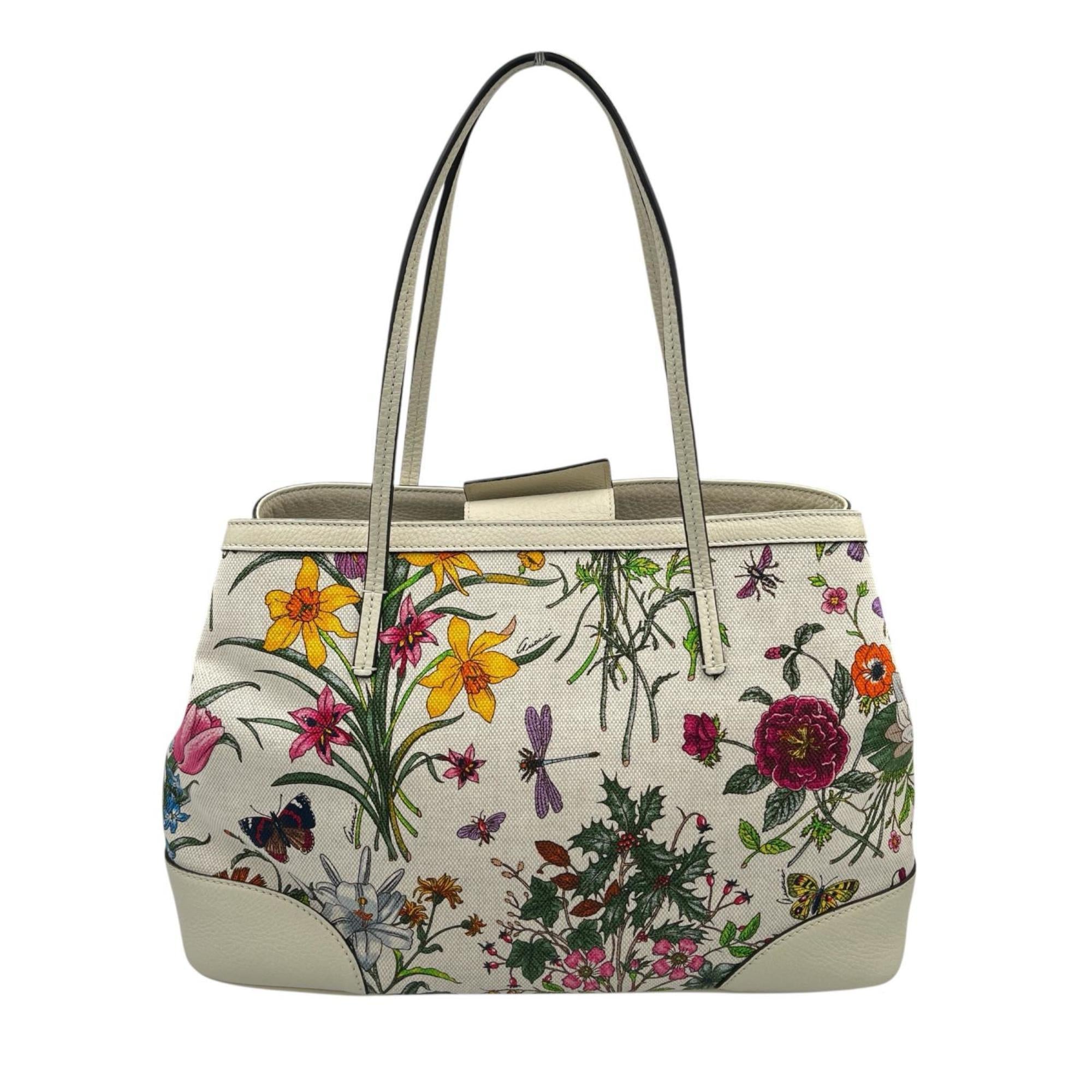 Gucci Multi-Color Leather Handbag Tote Bag (Pre-Owned)