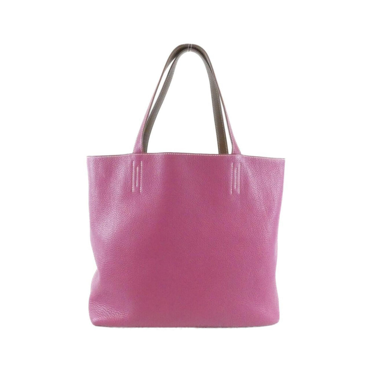 Hermes Pink Taurillon Clemence Leather Handbag (Pre-Owned)