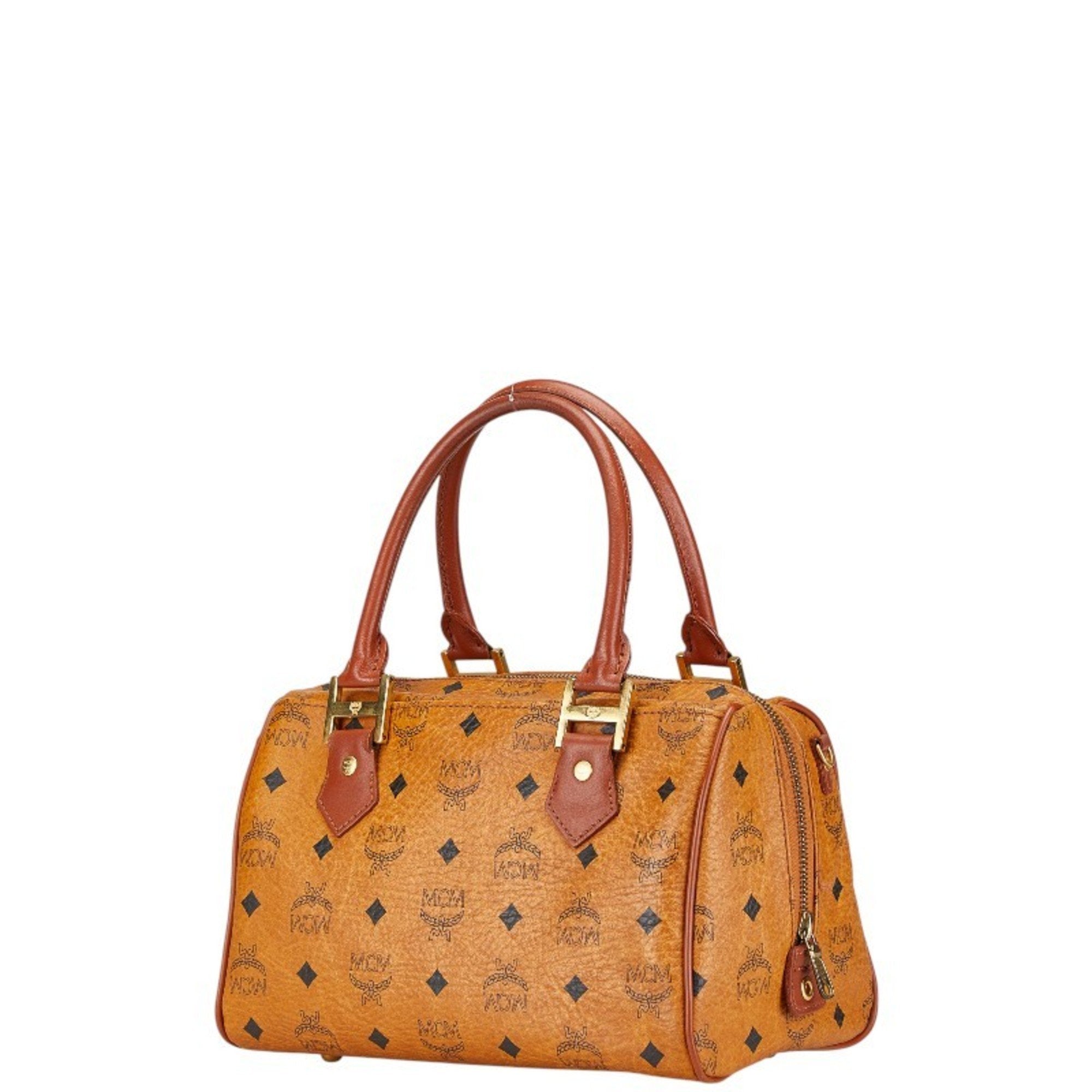 Mcm Brown Pvc Leather Handbag (Pre-Owned)