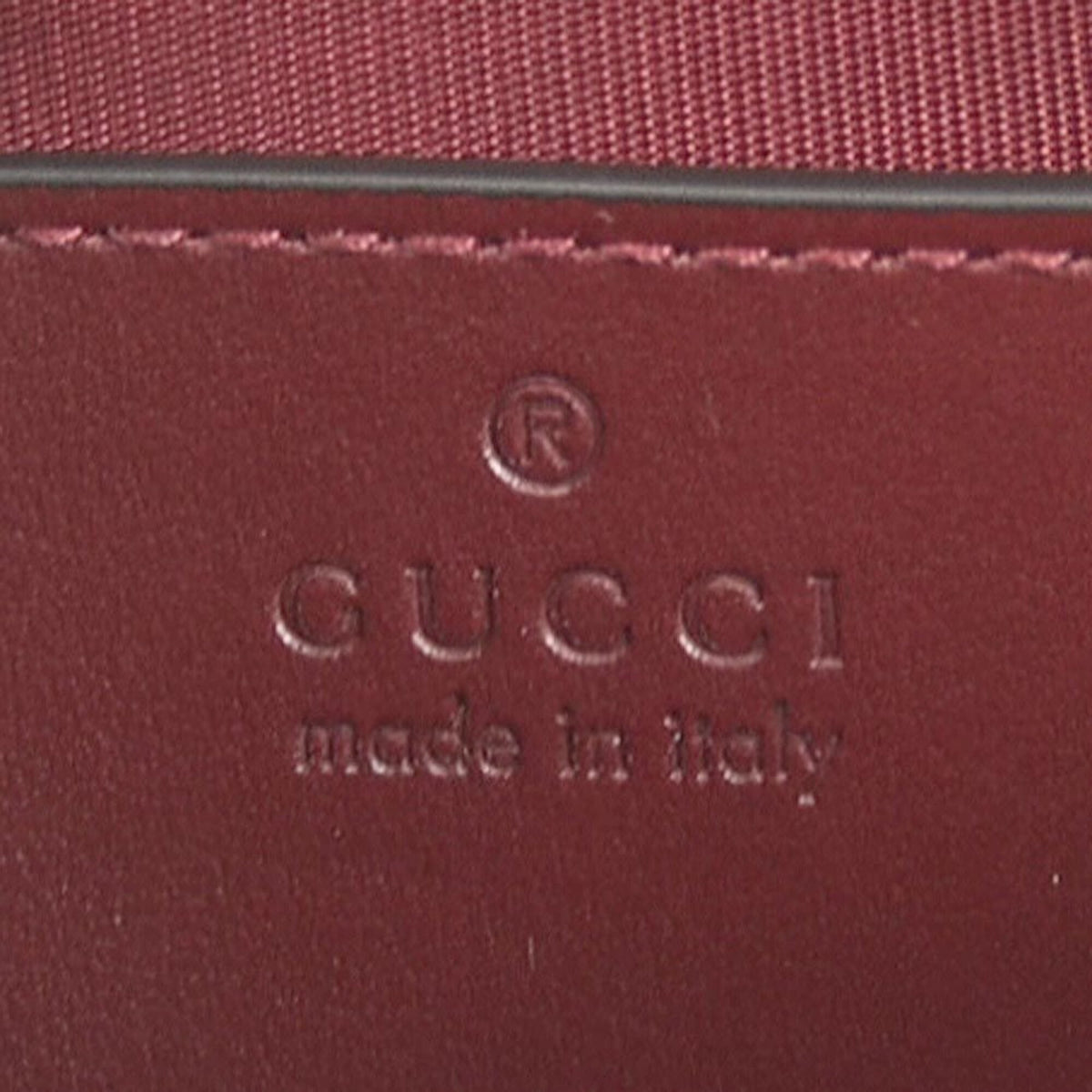 Gucci Bordeaux Leather Handbag (Pre-Owned)