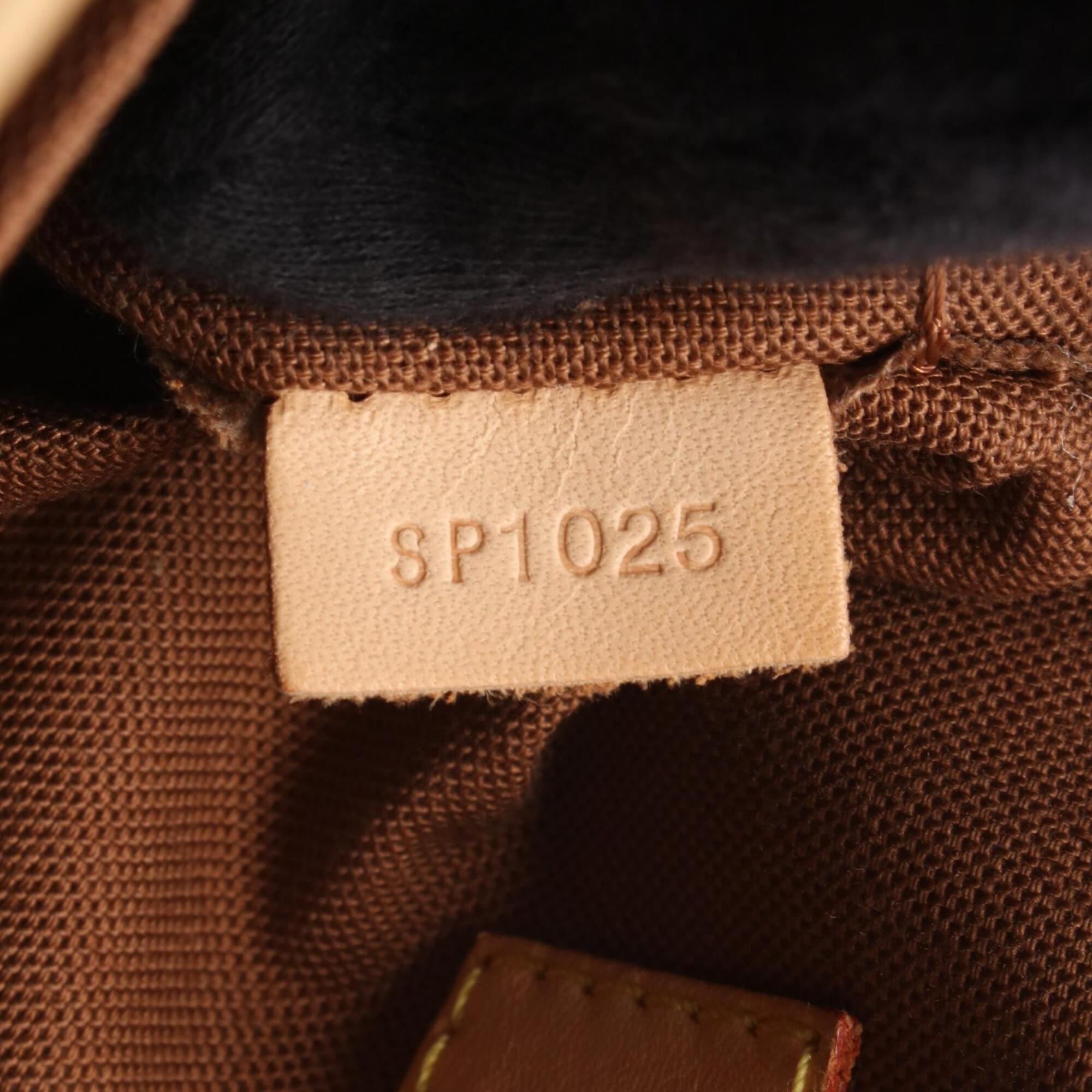 Louis Vuitton Brown Monogram Coated Canvas Leather Handbag (Pre-Owned)