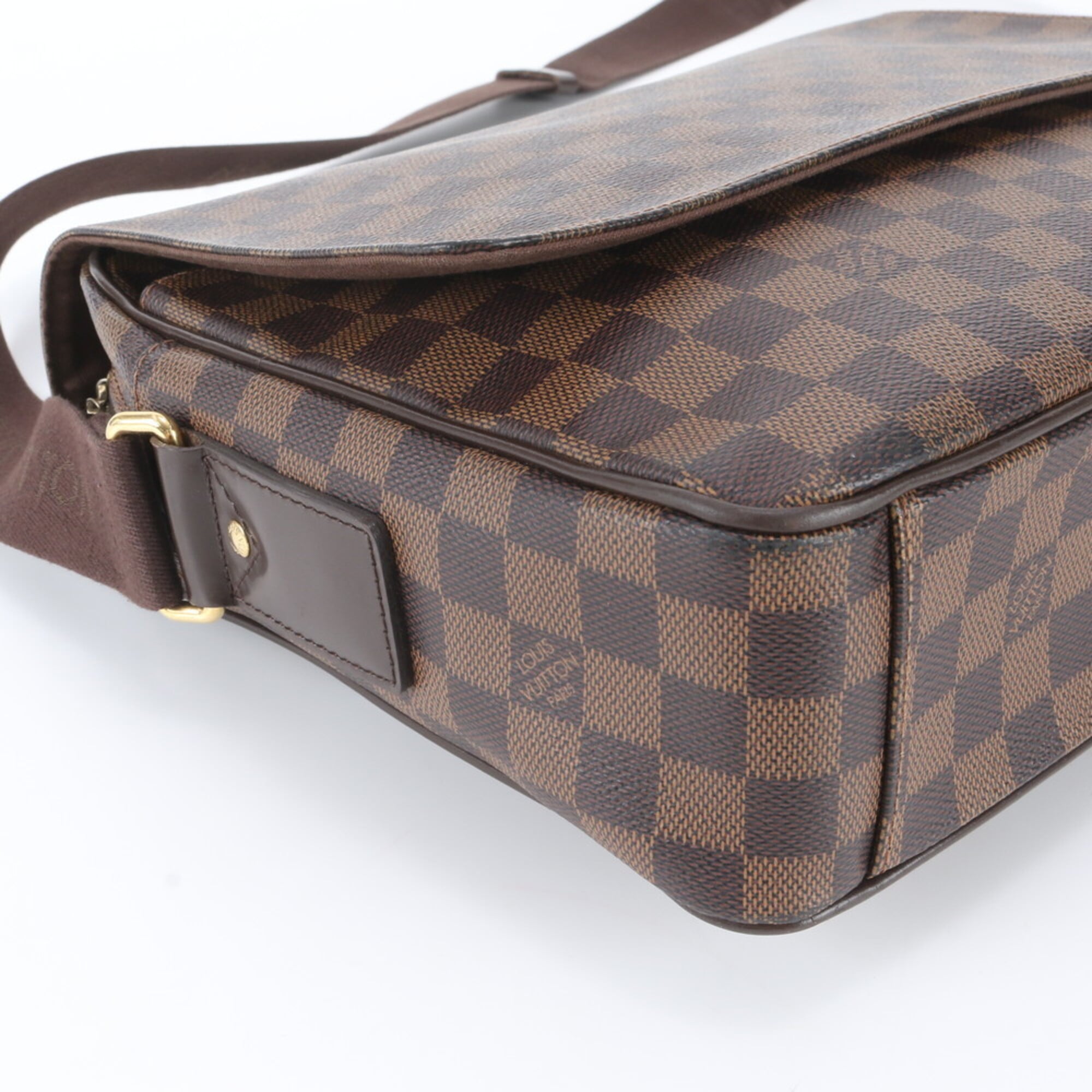Louis Vuitton Damier Canvas Ebene Leather Coated Canvas Shoulder Bag Tote Bag (Pre-Owned)