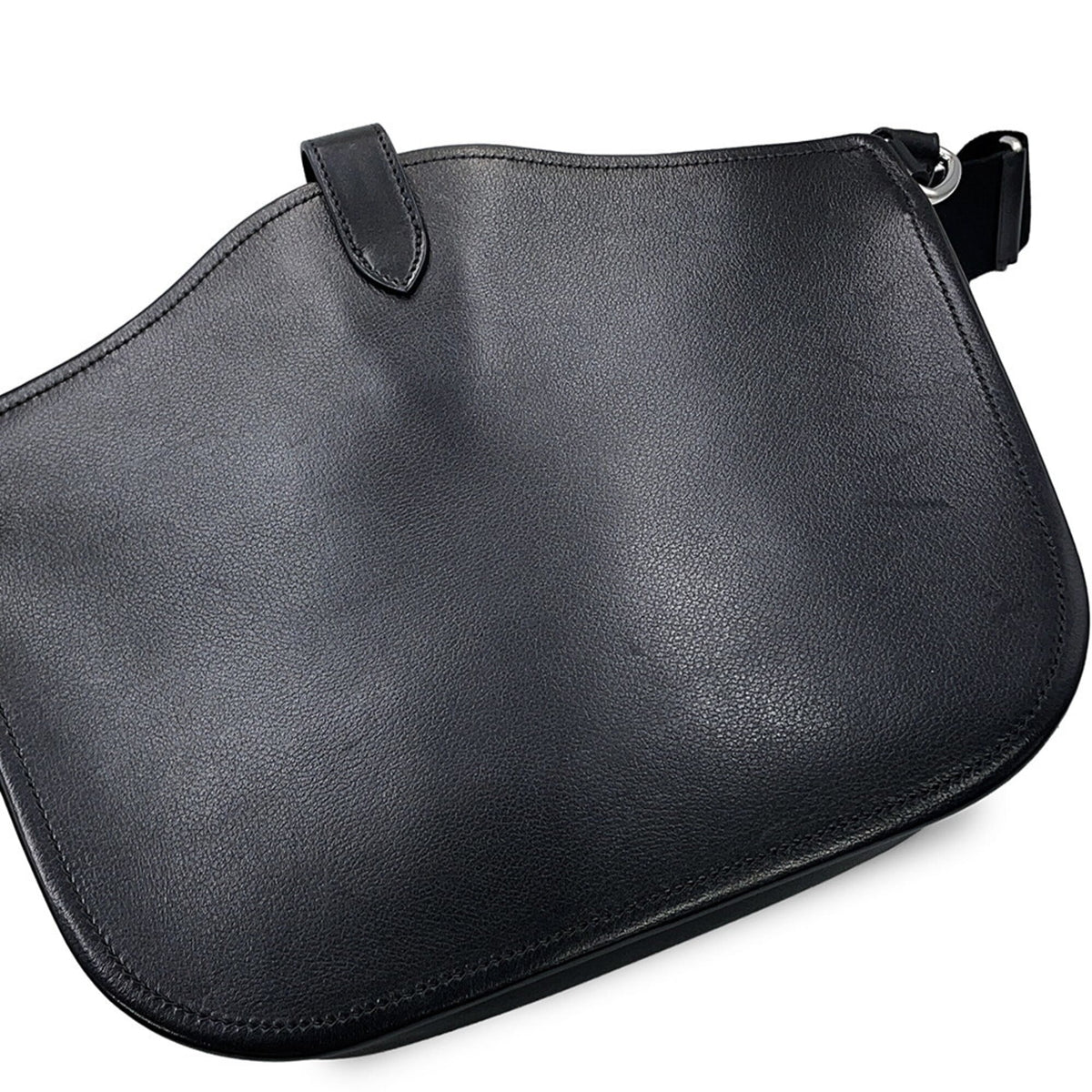 Hermes Kara Black Canvas Handbag Tote Bag (Pre-Owned)
