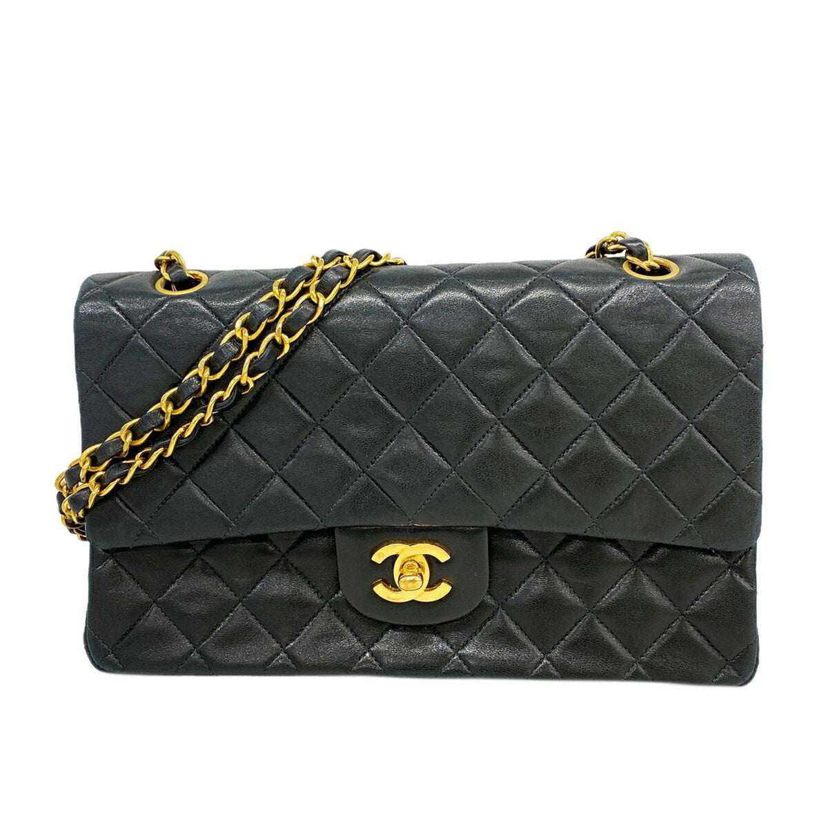 Chanel Black Leather Shoulder Bag (Pre-Owned)
