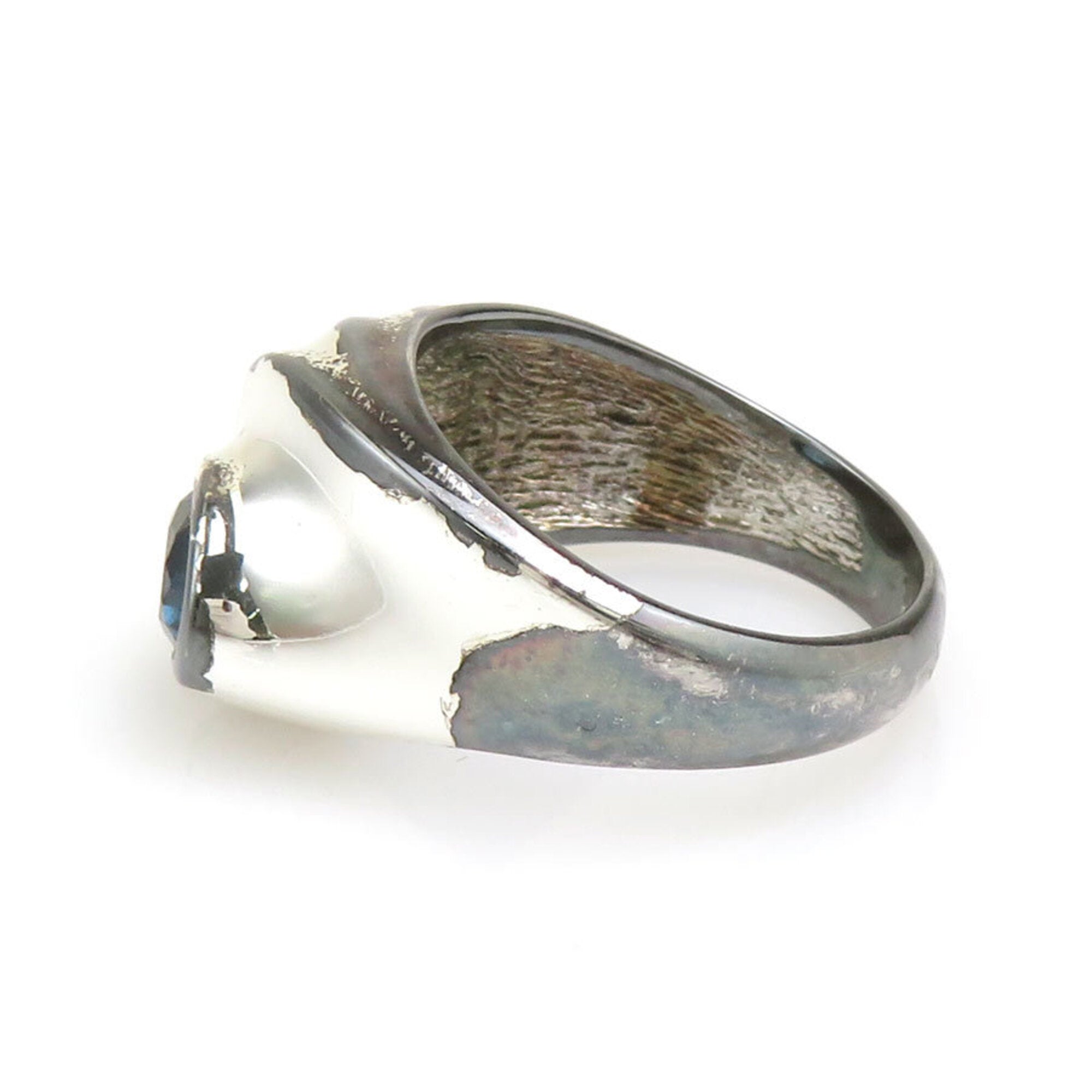 Christian Dior Silver Silver 925 Band Ring (Pre-Owned)