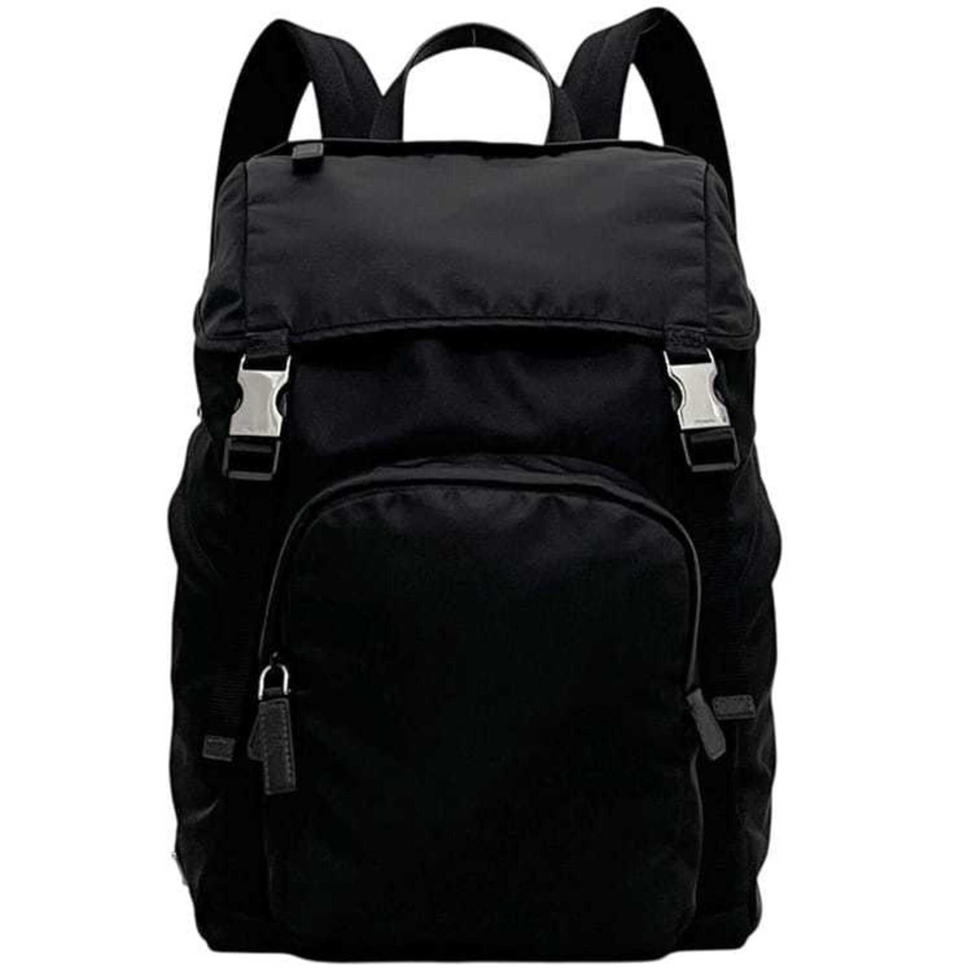 Prada Black Nero Nylon Backpack (Pre-Owned)
