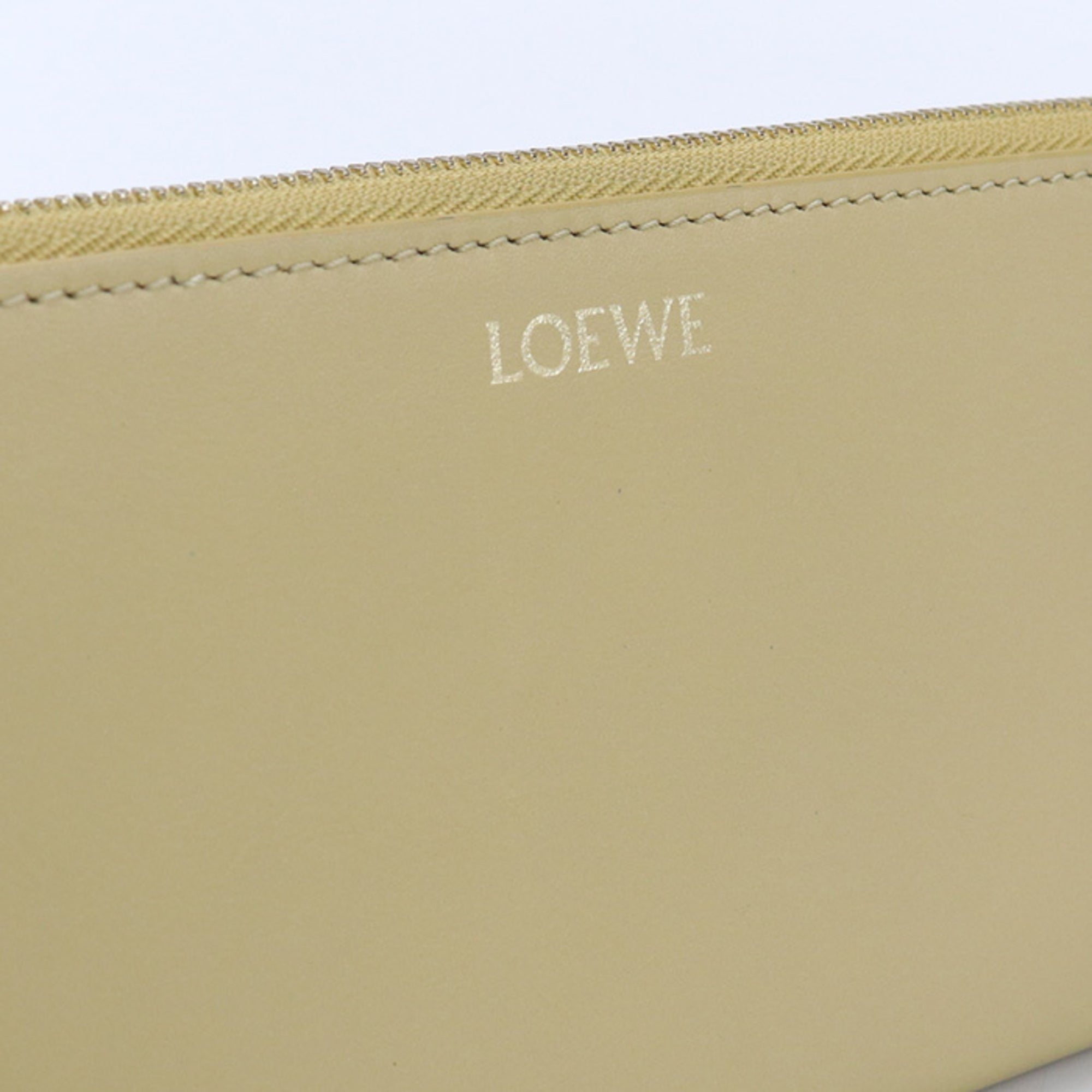 Loewe Yellow Leather Long Wallet (Bi-Fold) (Pre-Owned)