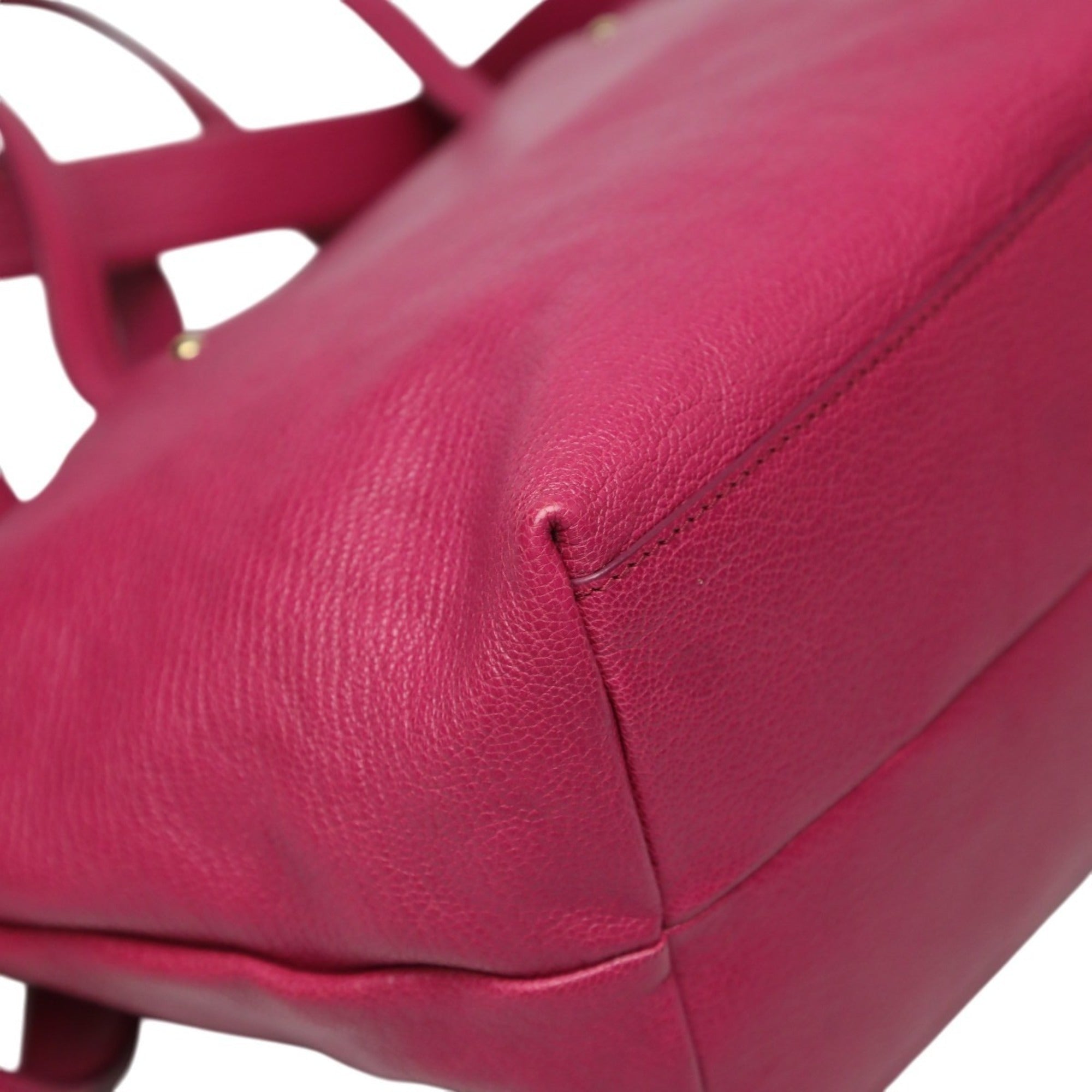 Salvatore Ferragamo Pink Leather Handbag Shoulder Bag (Pre-Owned)