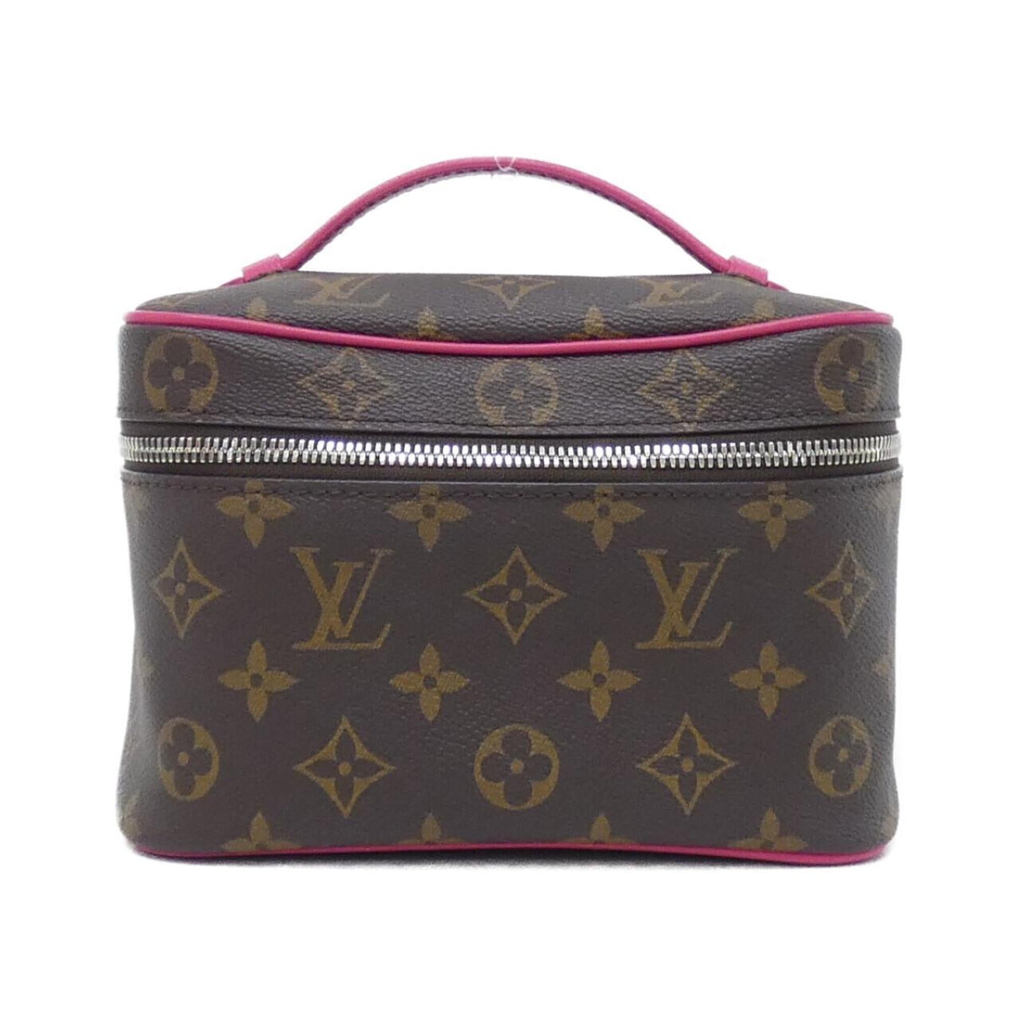 Louis Vuitton Brown Pink Coated Canvas Handbag (Pre-Owned)