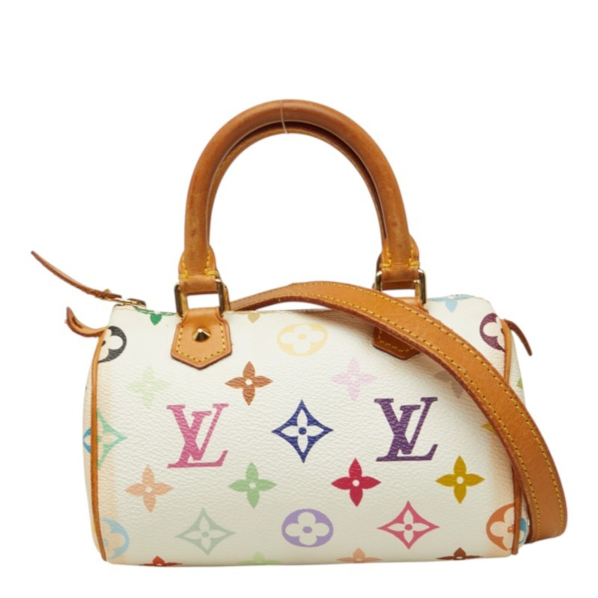 Louis Vuitton Monogram Multi-Color White Pvc Leather Handbag Shoulder Bag (Pre-Owned)