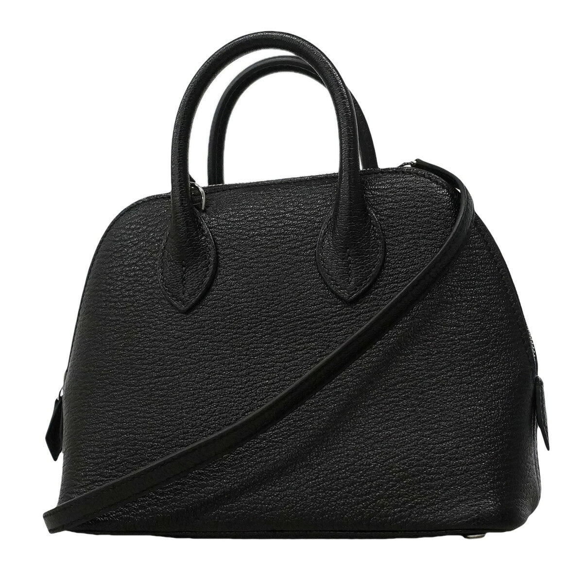 Hermes Black Chevre Myzore Leather Handbag (Pre-Owned)