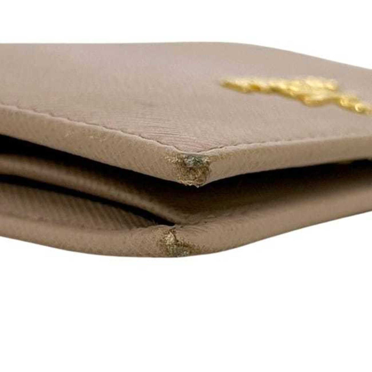 Prada Beige Saffiano Metal Wallet (Bi-Fold) (Pre-Owned)