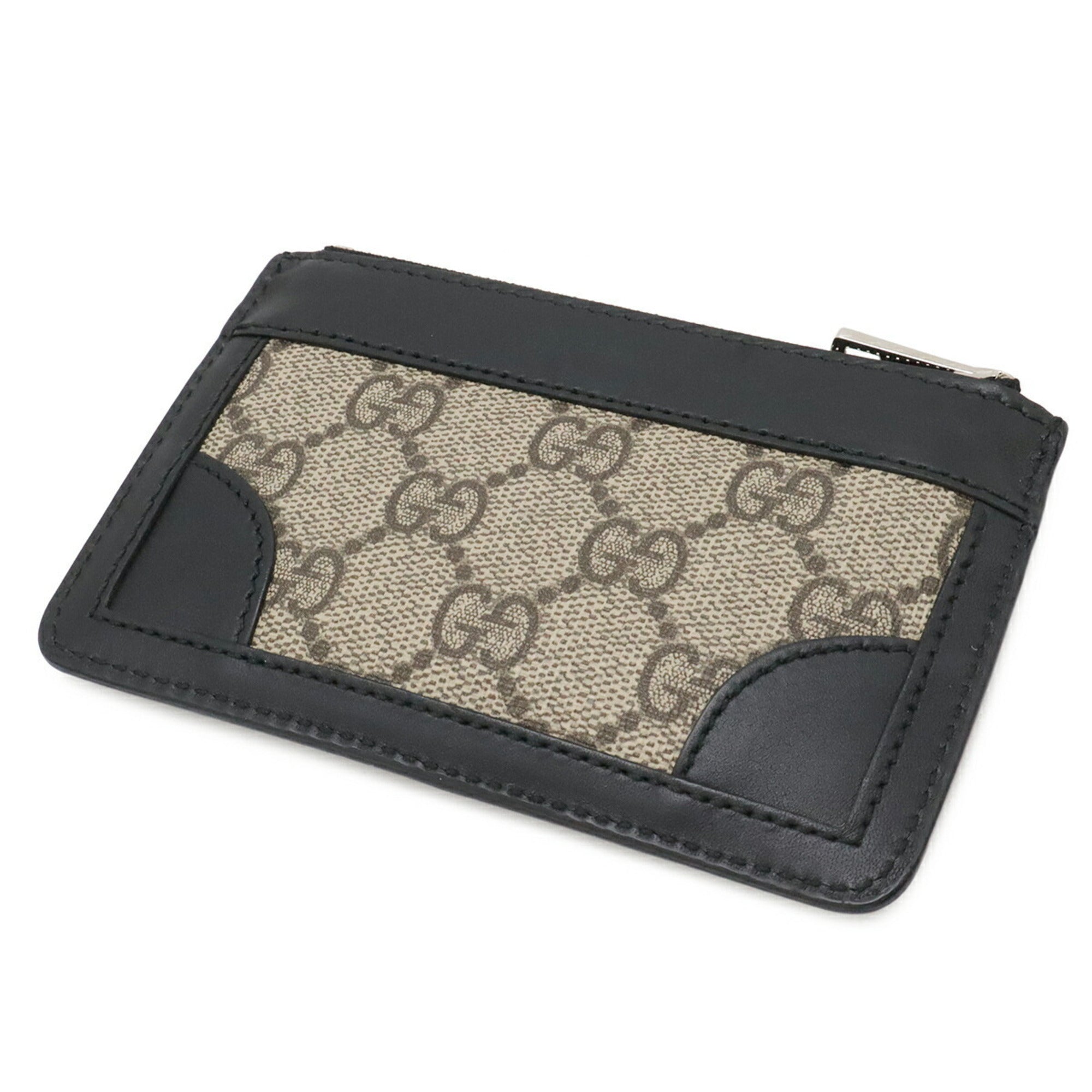 Gucci Gg Supreme Beige Brown Black Green Red Color Gg Supreme Leather Coin Purse/Coin Case (Pre-Owned)