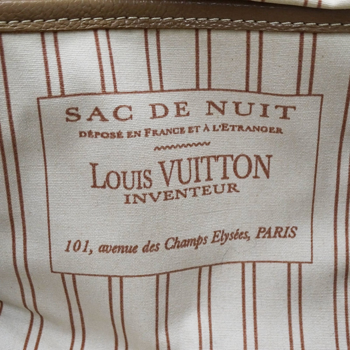Louis Vuitton Beige Yellow Canvas Handbag (Pre-Owned)