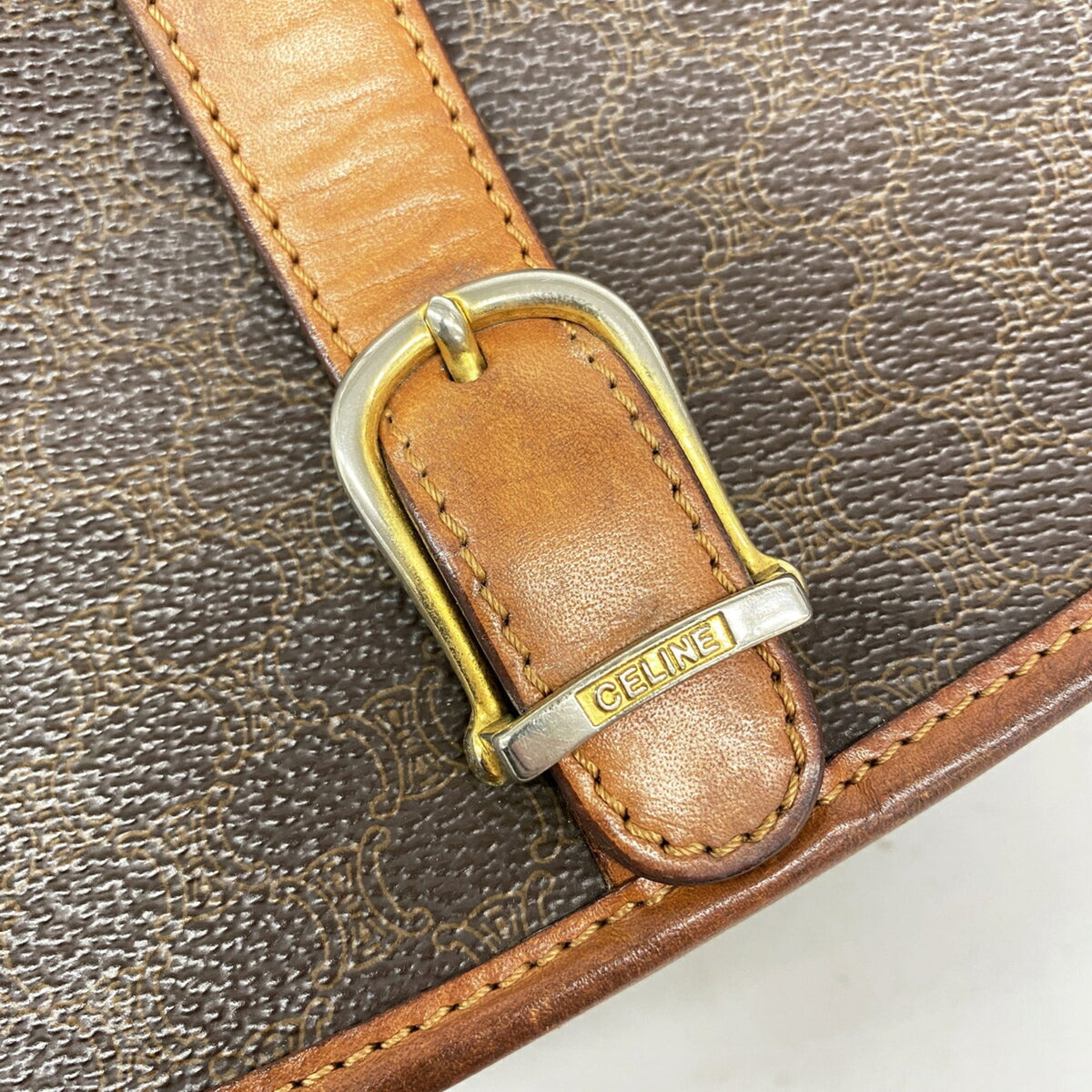 Celine Brown Pvc Shoulder Bag (Pre-Owned)