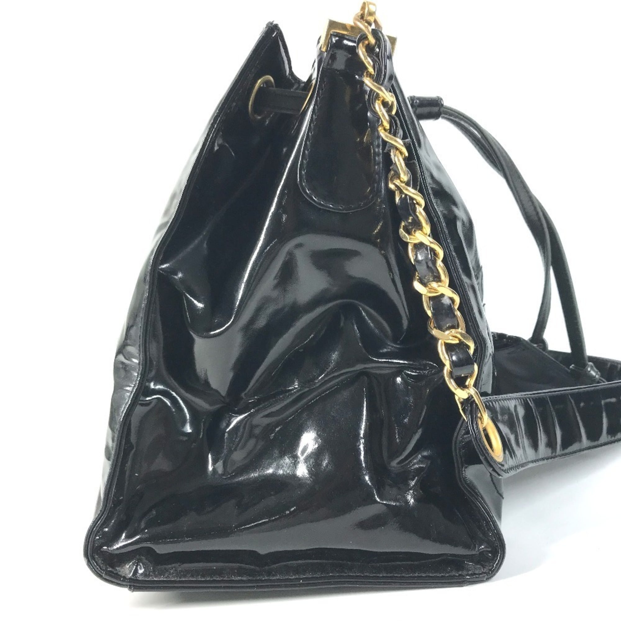 Chanel Black Handbag Pouch Shoulder Bag (Pre-Owned)