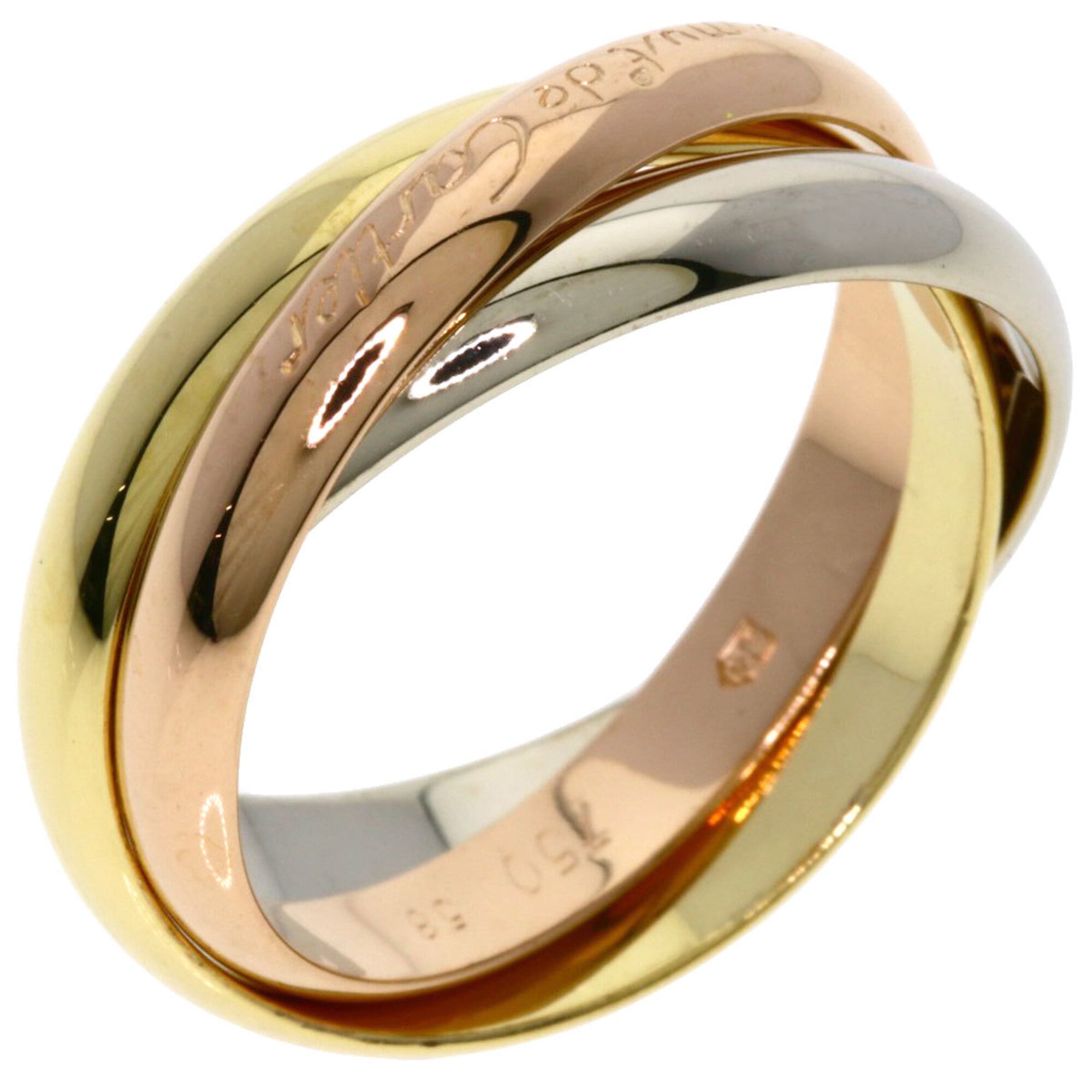 Cartier Yellow Gold (18K) Pink Gold (18K) White Gold (18K) Band Ring (Pre-Owned)