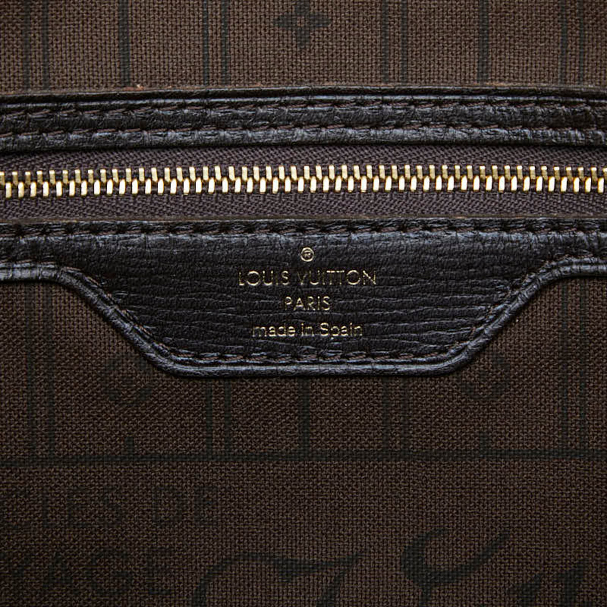 Louis Vuitton Fusain Canvas Leather Tote Bag (Pre-Owned)