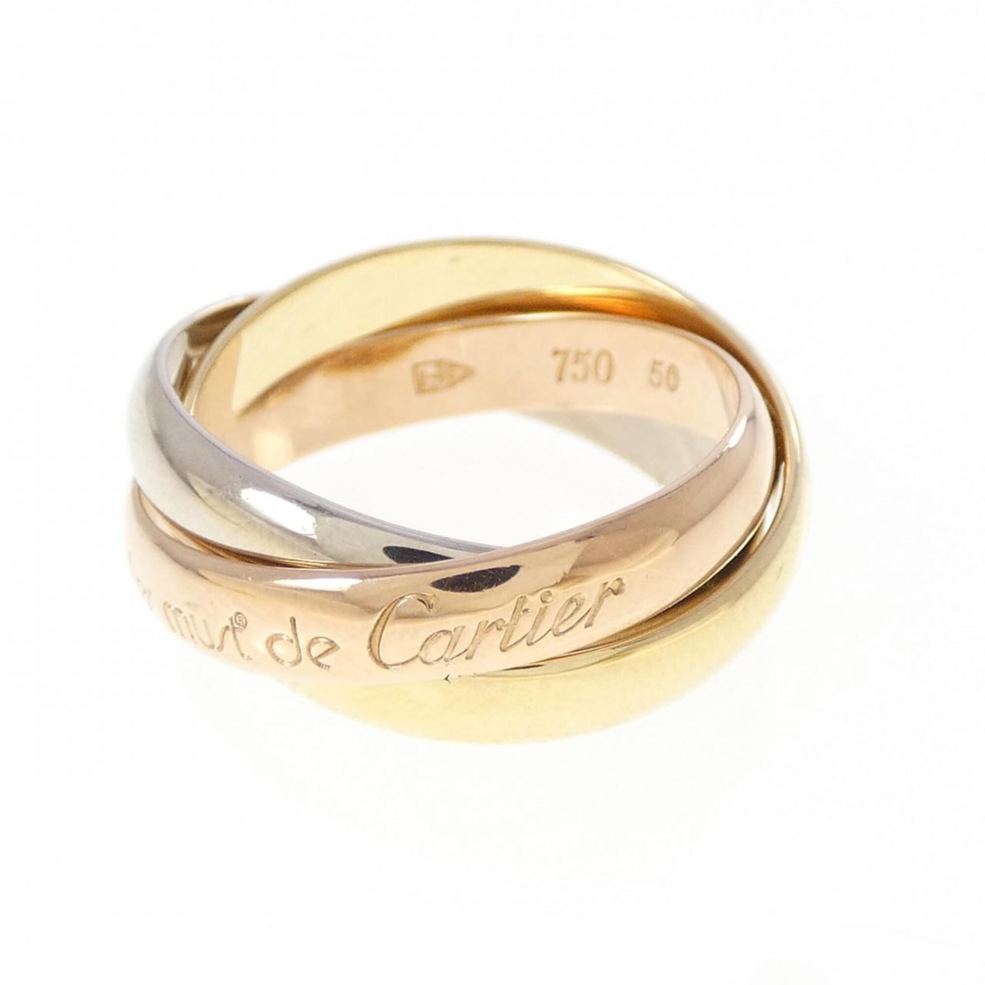 Cartier Trinity Yellow Gold (18K) Pink Gold (18K) White Gold (18K) Band Ring (Pre-Owned)