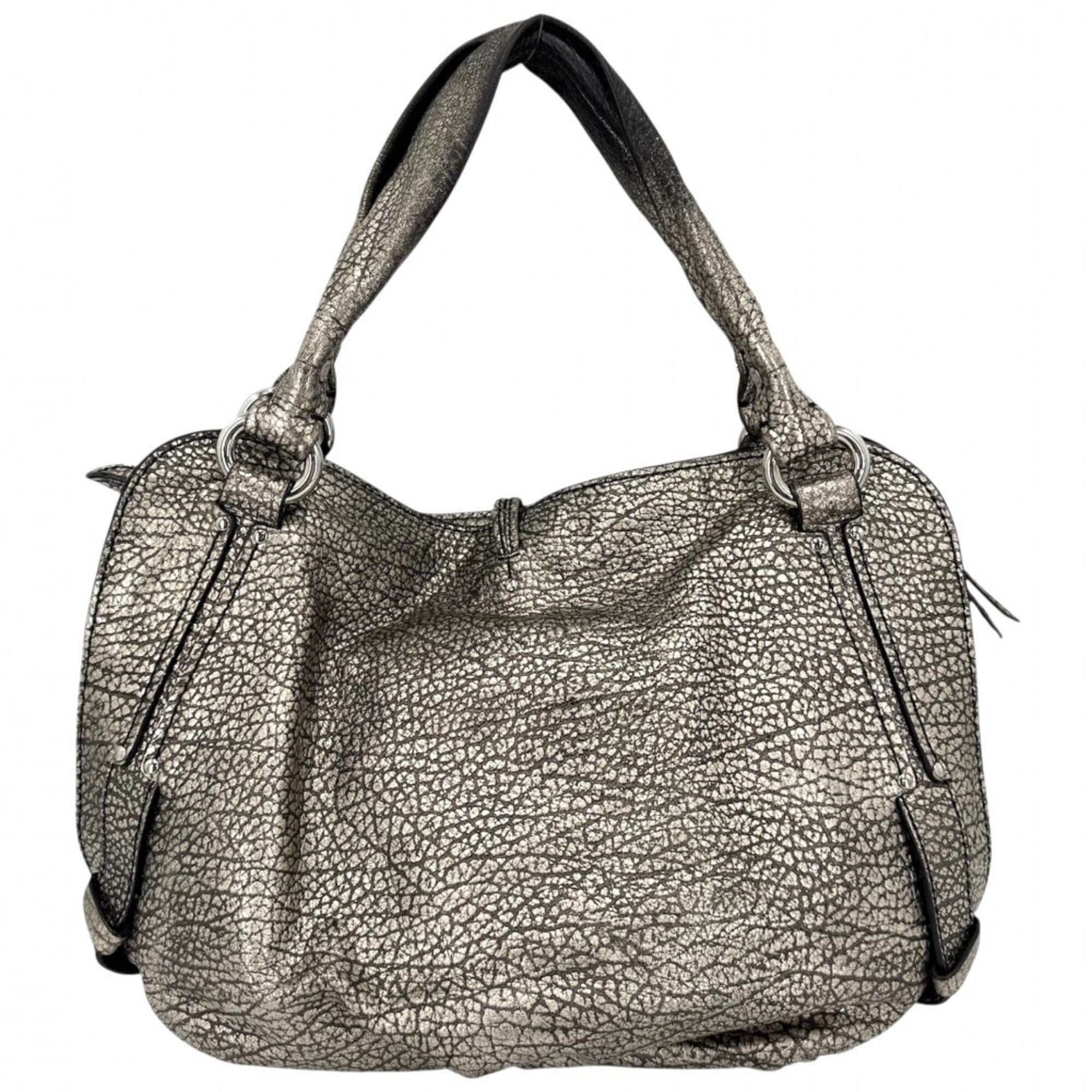 Celine Metallic Gold Leather Handbag Tote Bag (Pre-Owned)