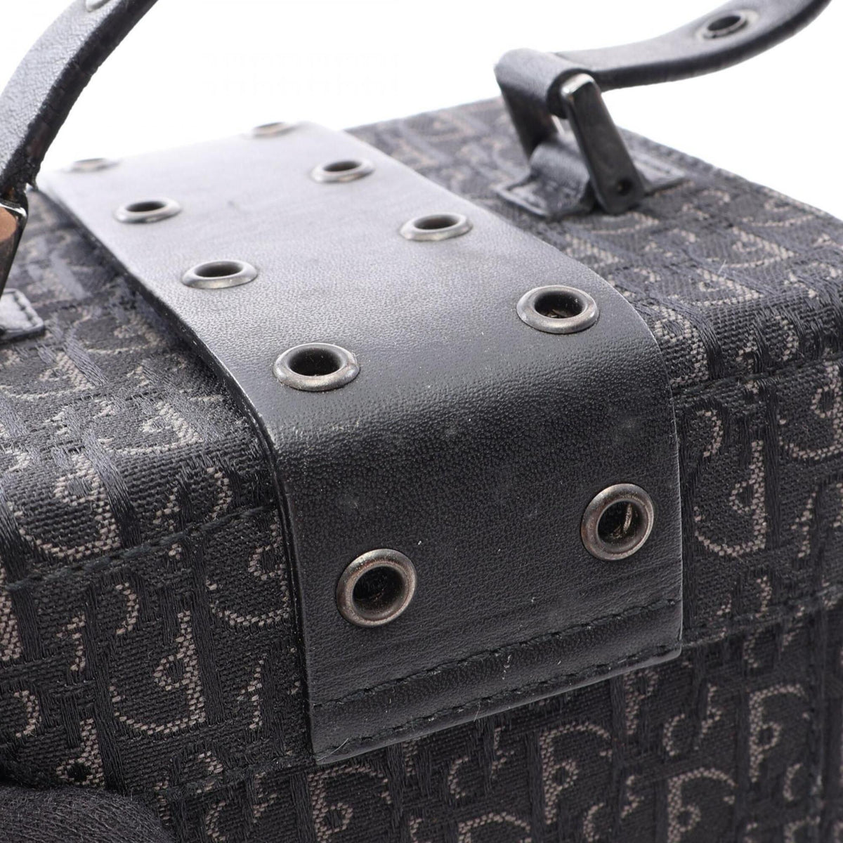 Christian Dior Black Canvas Leather Handbag (Pre-Owned)