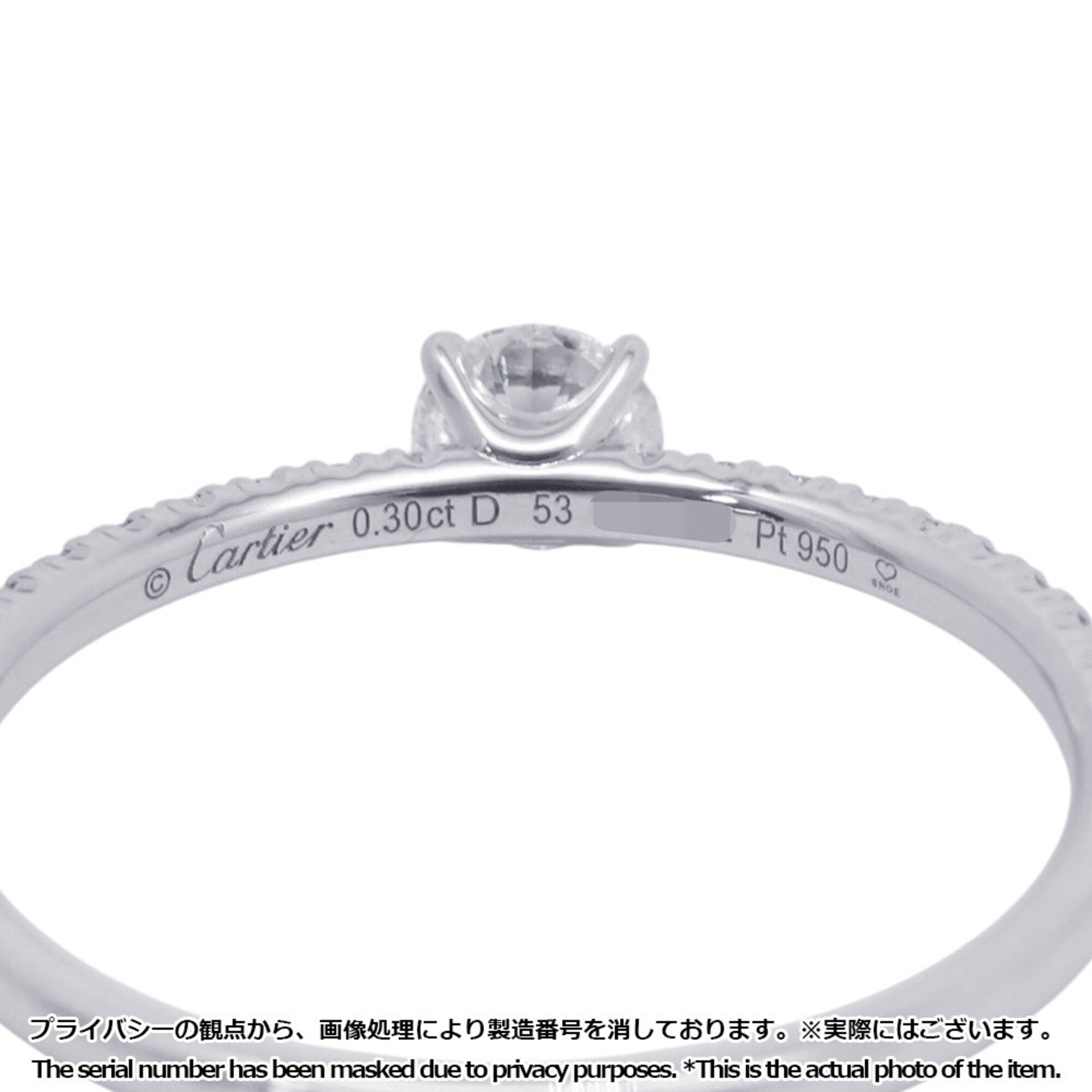 Cartier Platinum 950 Band Ring (Pre-Owned)
