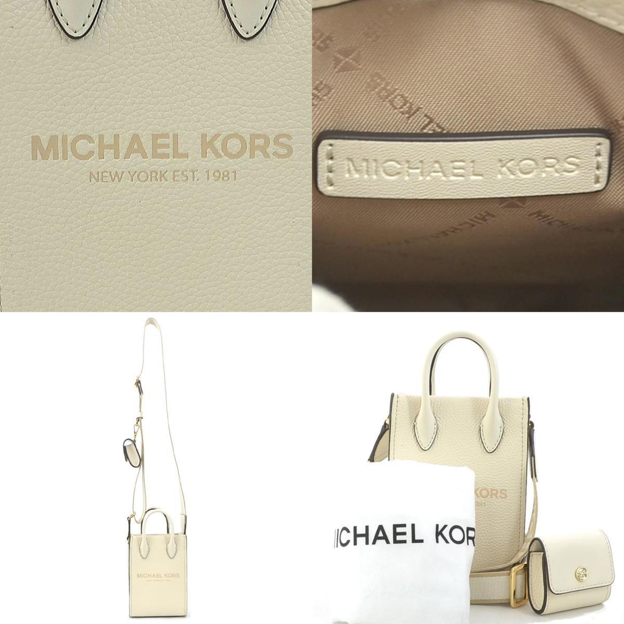 Michael Kors Ivory Leather Shoulder Bag (Pre-Owned)