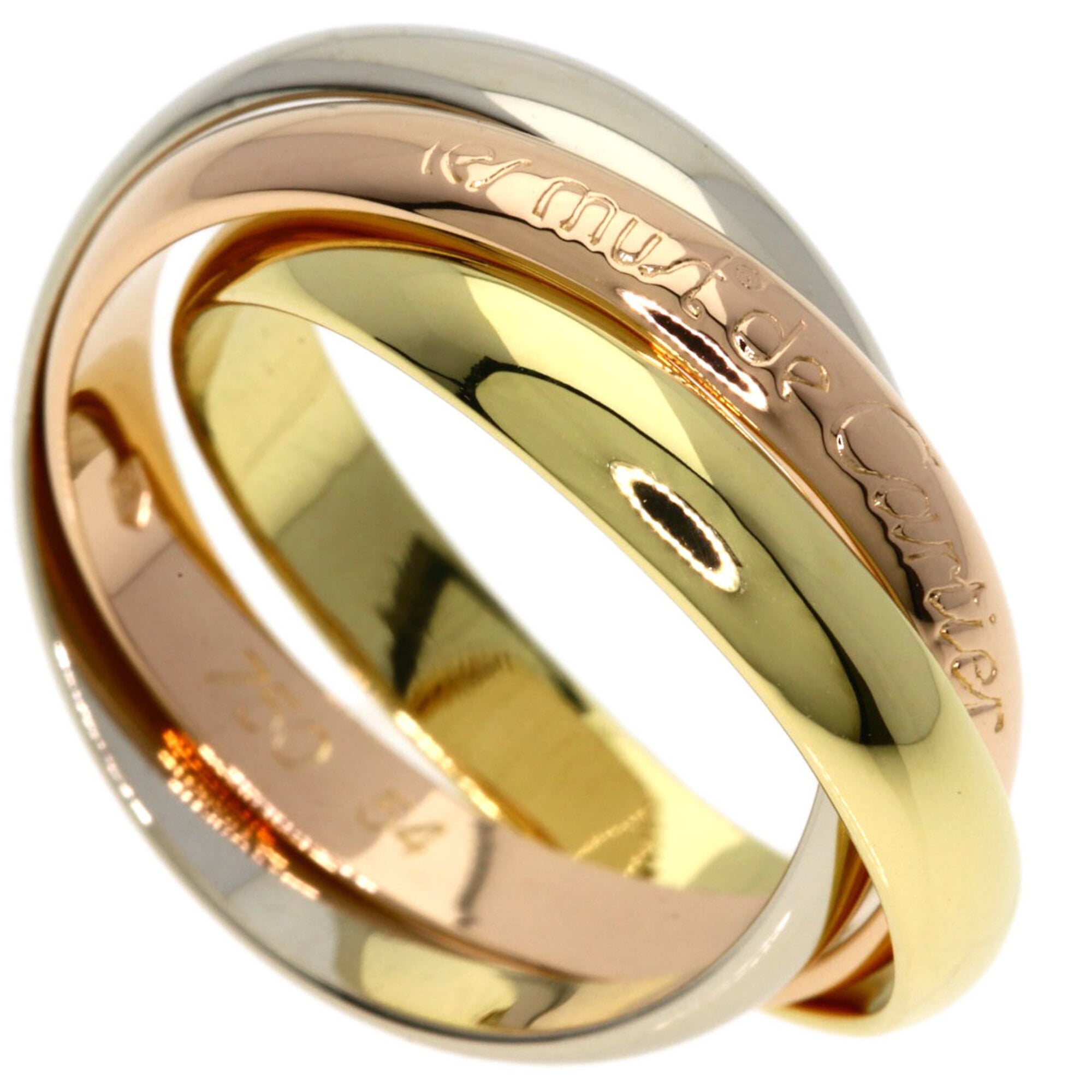 Cartier Yellow Gold (18K) Pink Gold (18K) White Gold (18K) Band Ring (Pre-Owned)