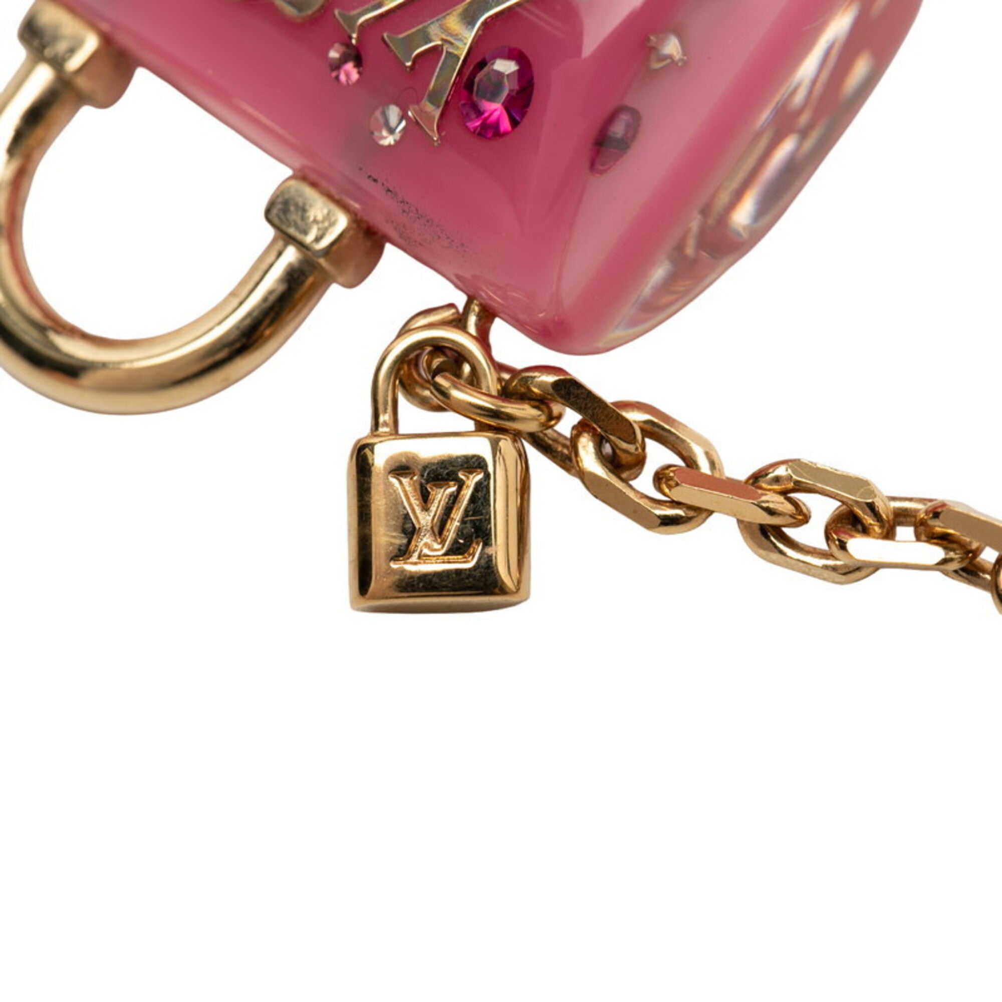 Louis Vuitton Gold Pink Plastic Handbag (Pre-Owned)