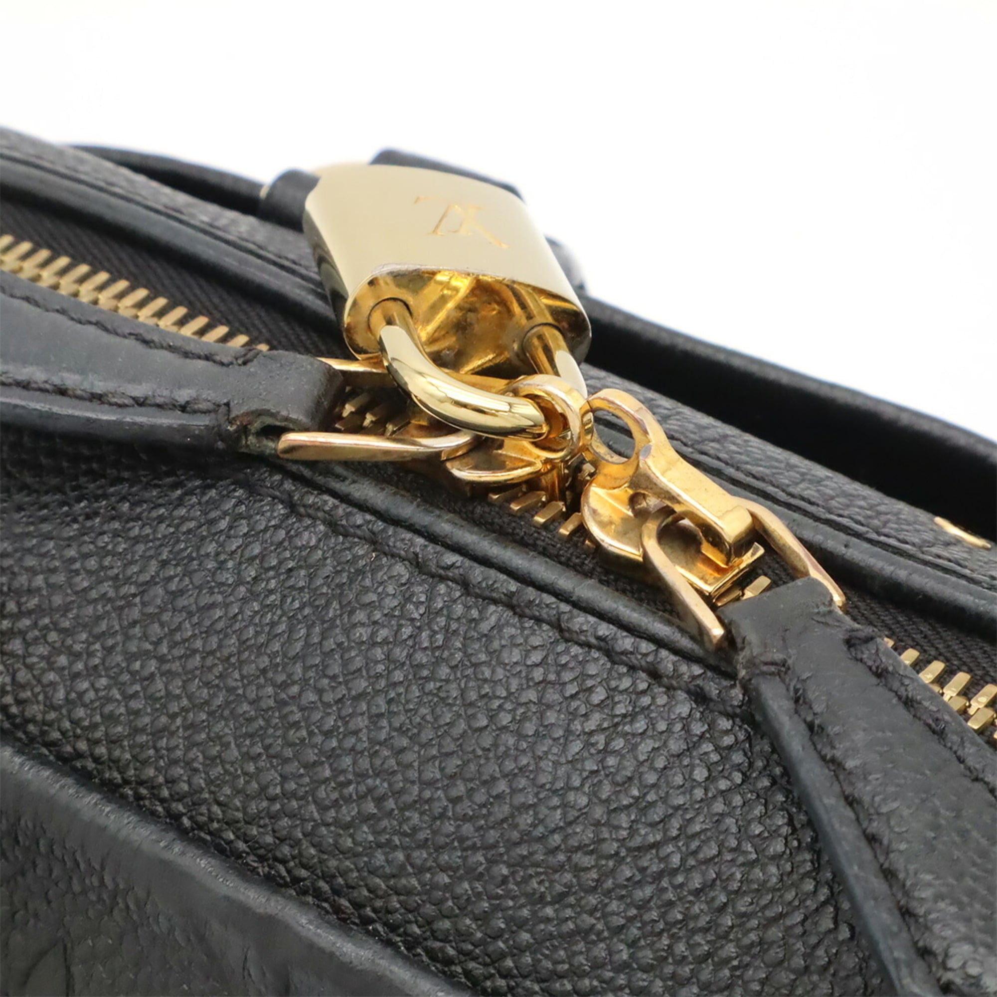 Louis Vuitton Noir Monogram Empreinte Leather Handbag Shoulder Bag (Pre-Owned)