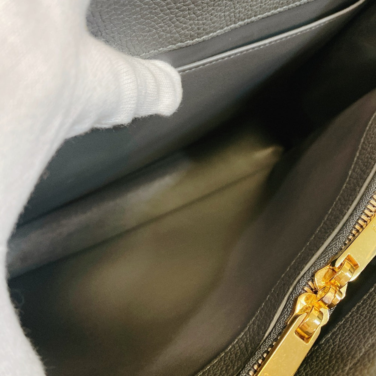 Celine Gray Leather Handbag (Pre-Owned)