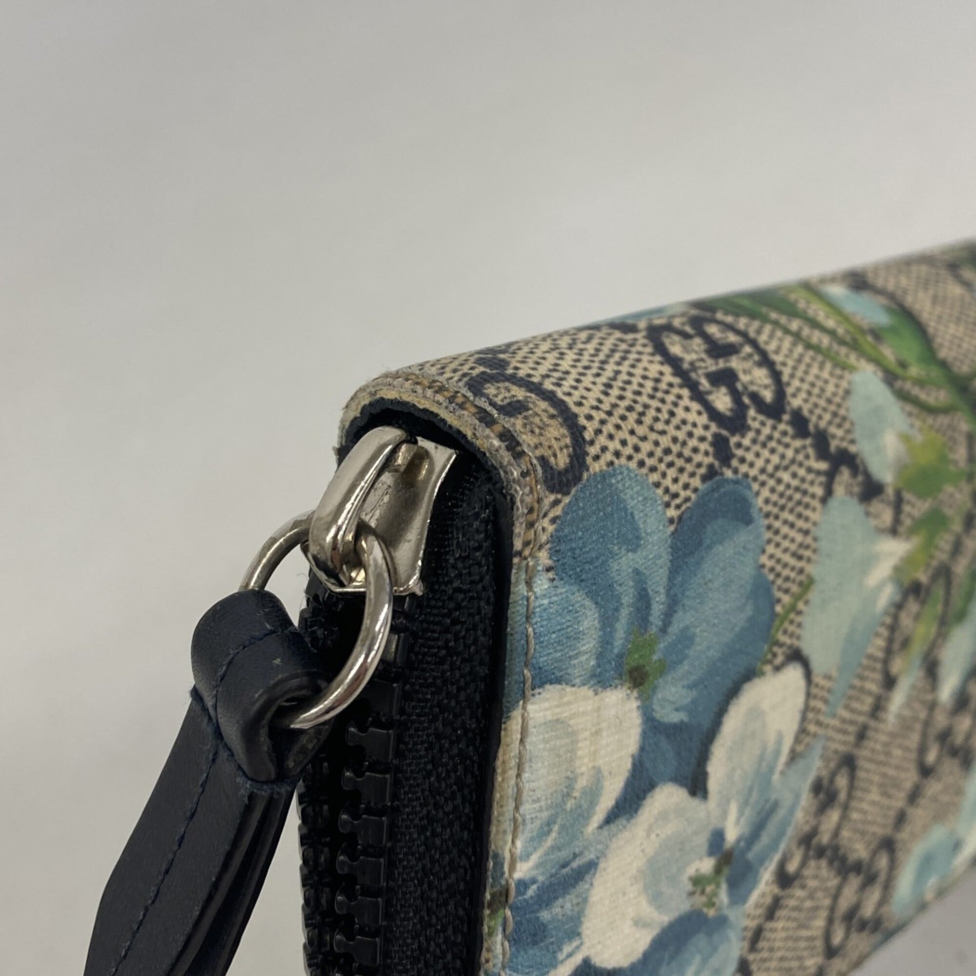 Gucci Blue Navy Pvc Coin Purse/Coin Case (Pre-Owned)