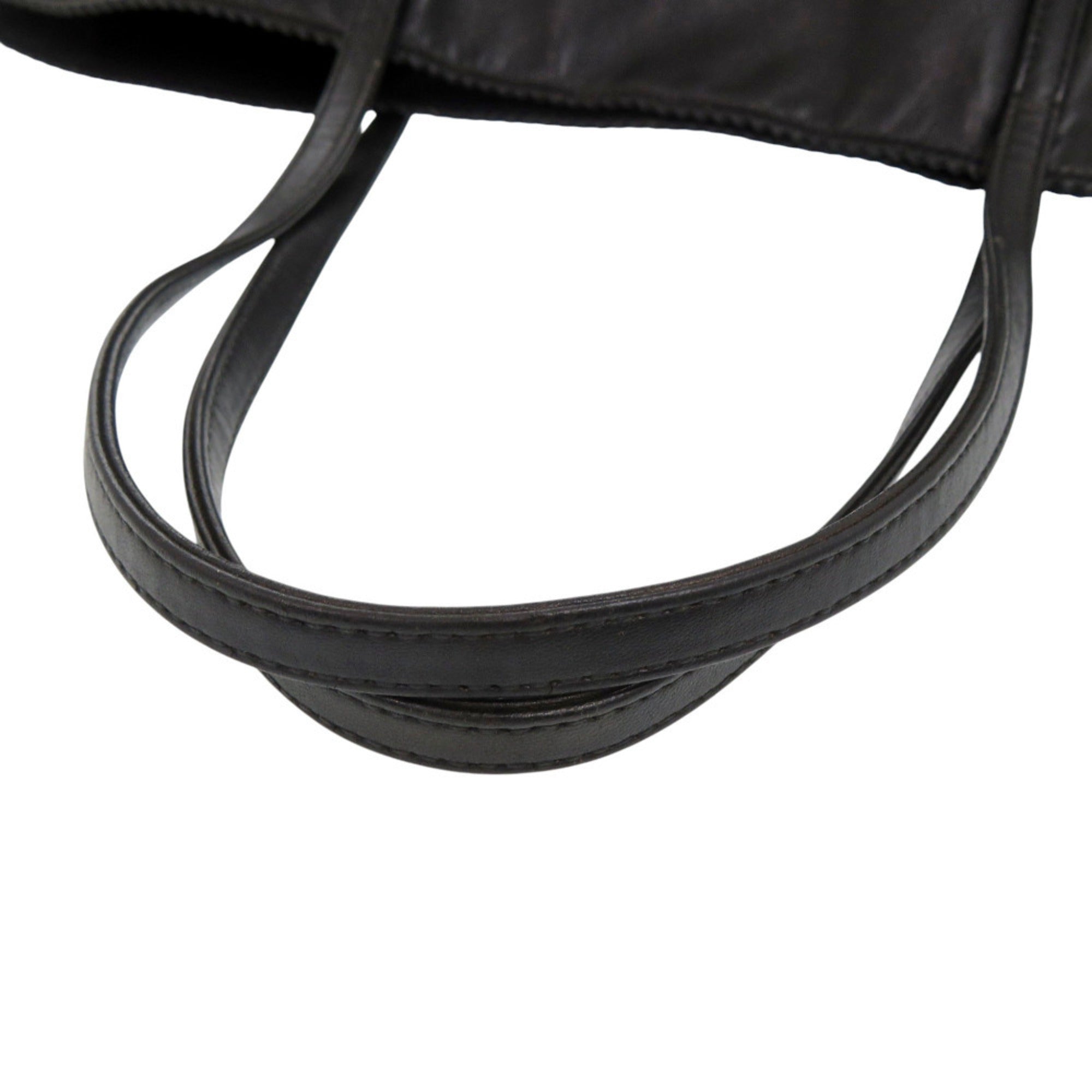 Loewe Black Leather Handbag Tote Bag (Pre-Owned)