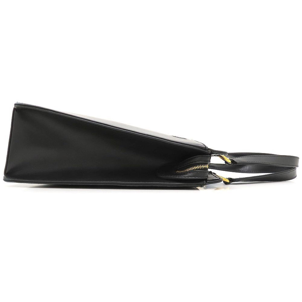 Chanel Black Leather Handbag Tote Bag (Pre-Owned)