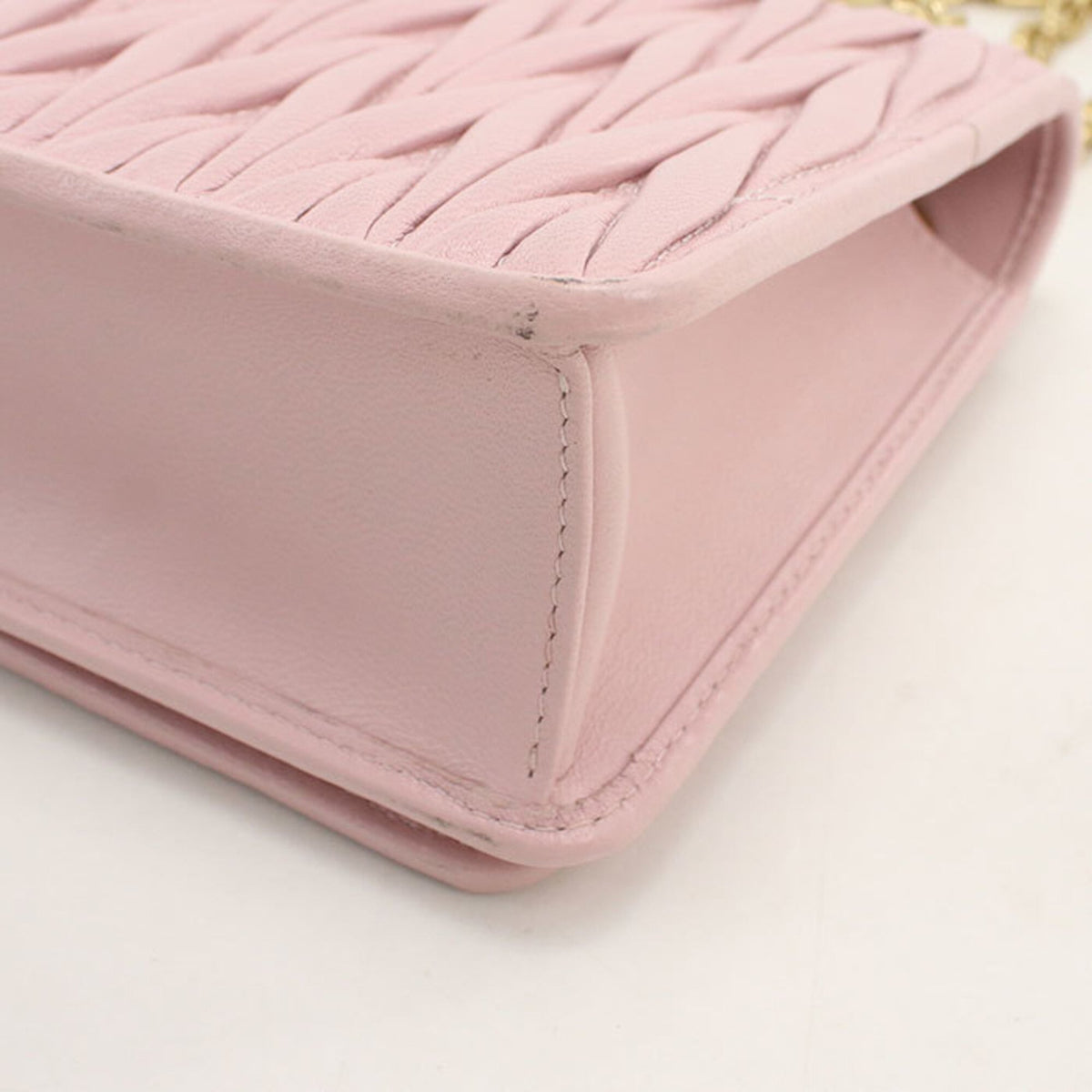Miu Miu Pink Leather Shoulder Bag (Pre-Owned)