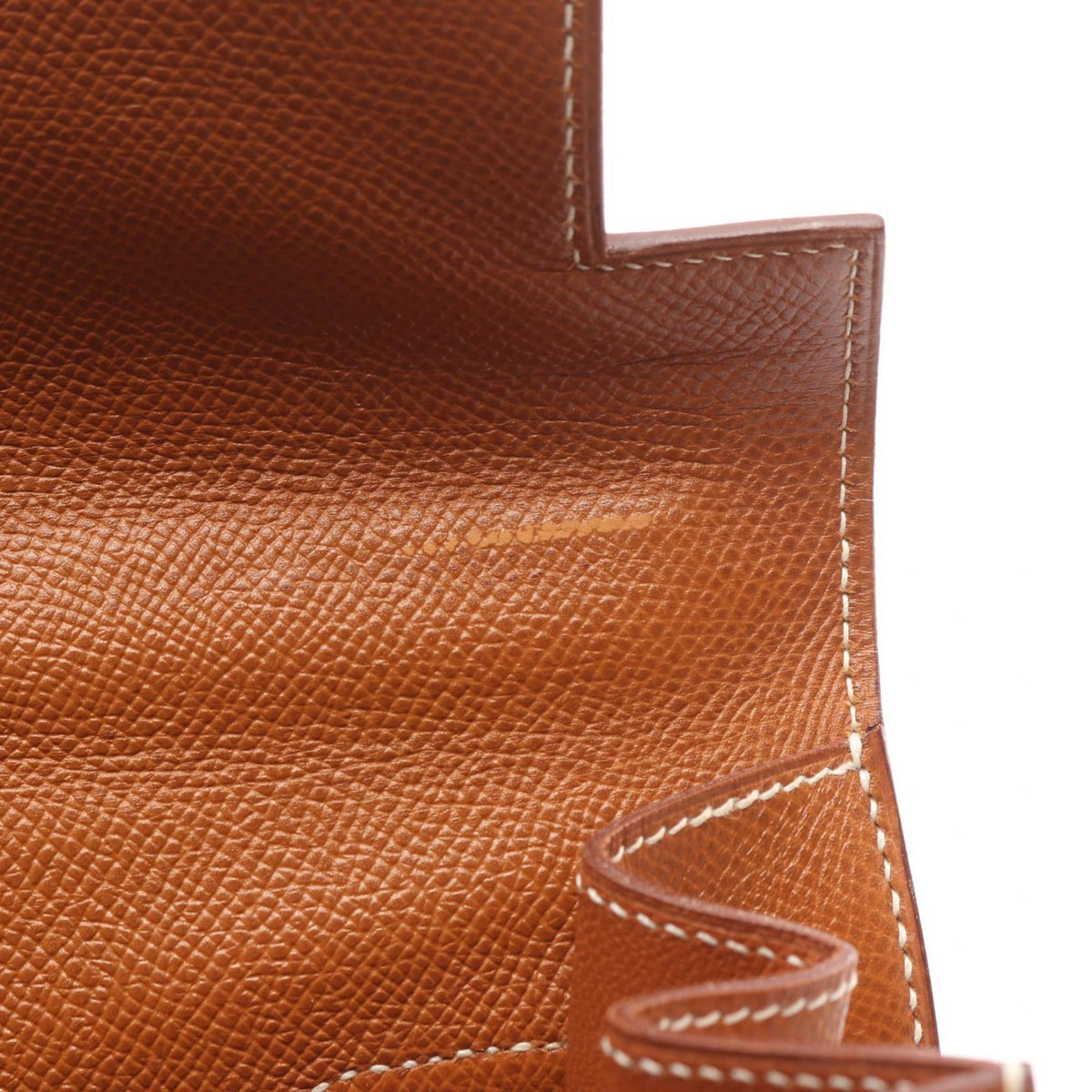 Hermes Beige Brown Canvas Leather Handbag (Pre-Owned)