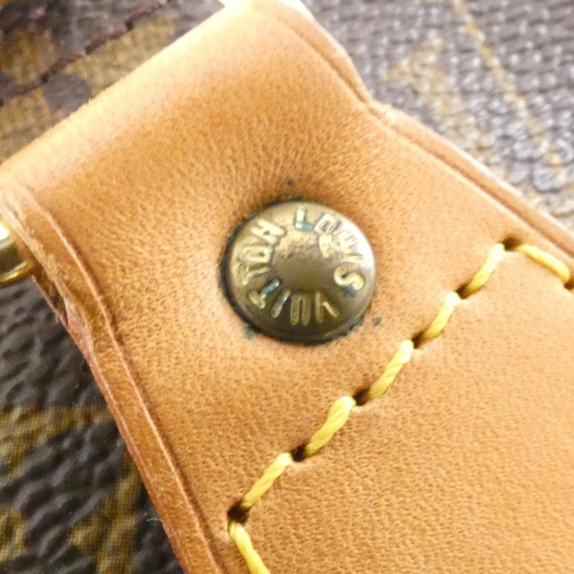 Louis Vuitton Marron Coated Canvas Boston Bag (Pre-Owned)