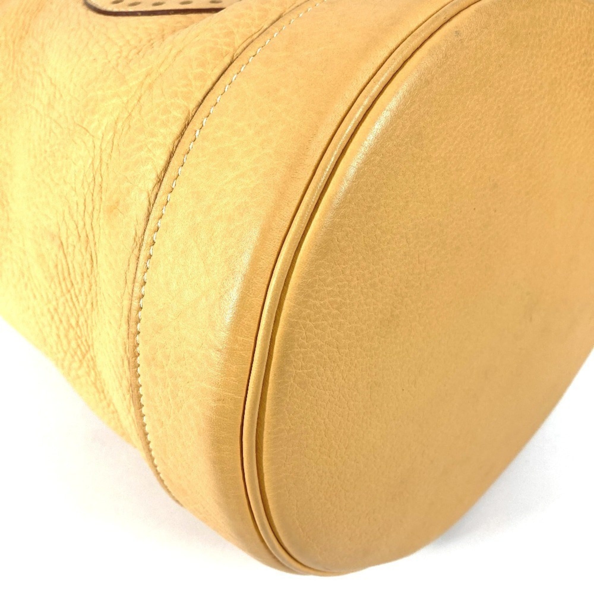 Hermes Beige Yellow Taurillon Clemence Leather Shoulder Bag (Pre-Owned)