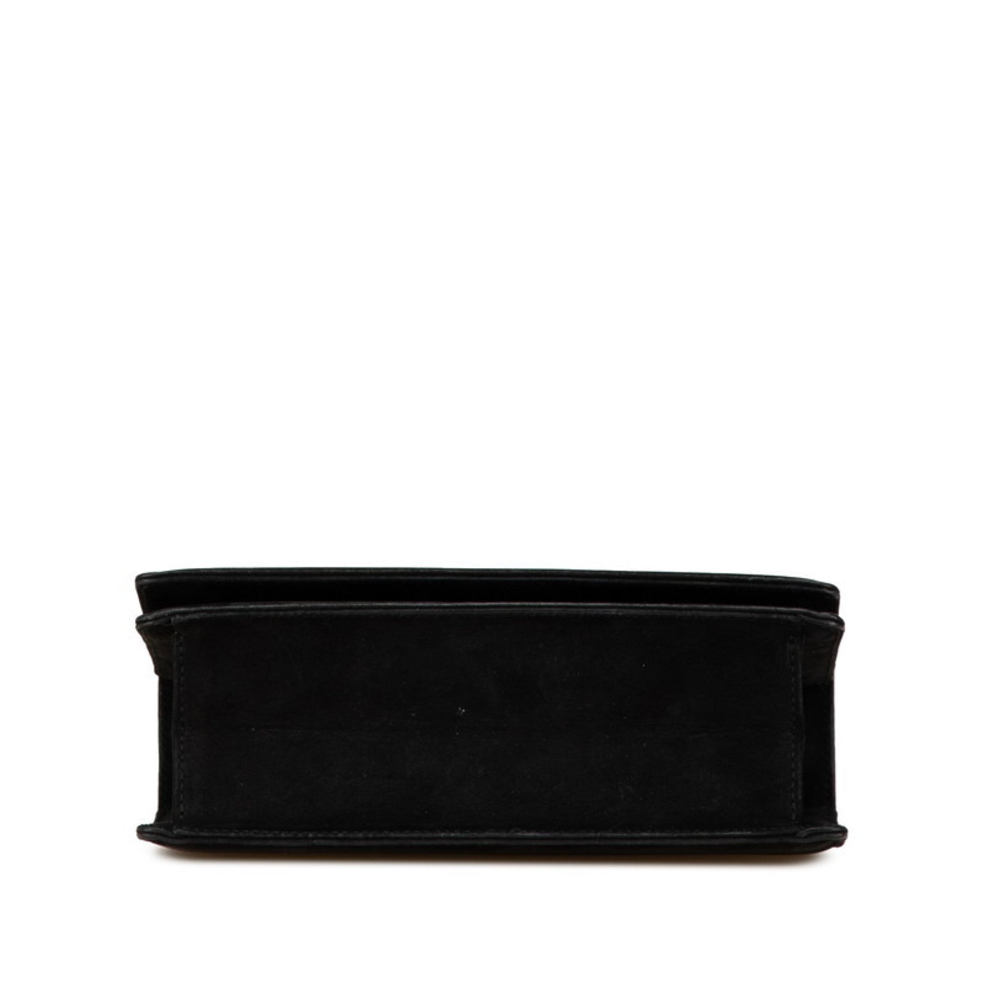 Salvatore Ferragamo Black Leather Handbag Shoulder Bag (Pre-Owned)