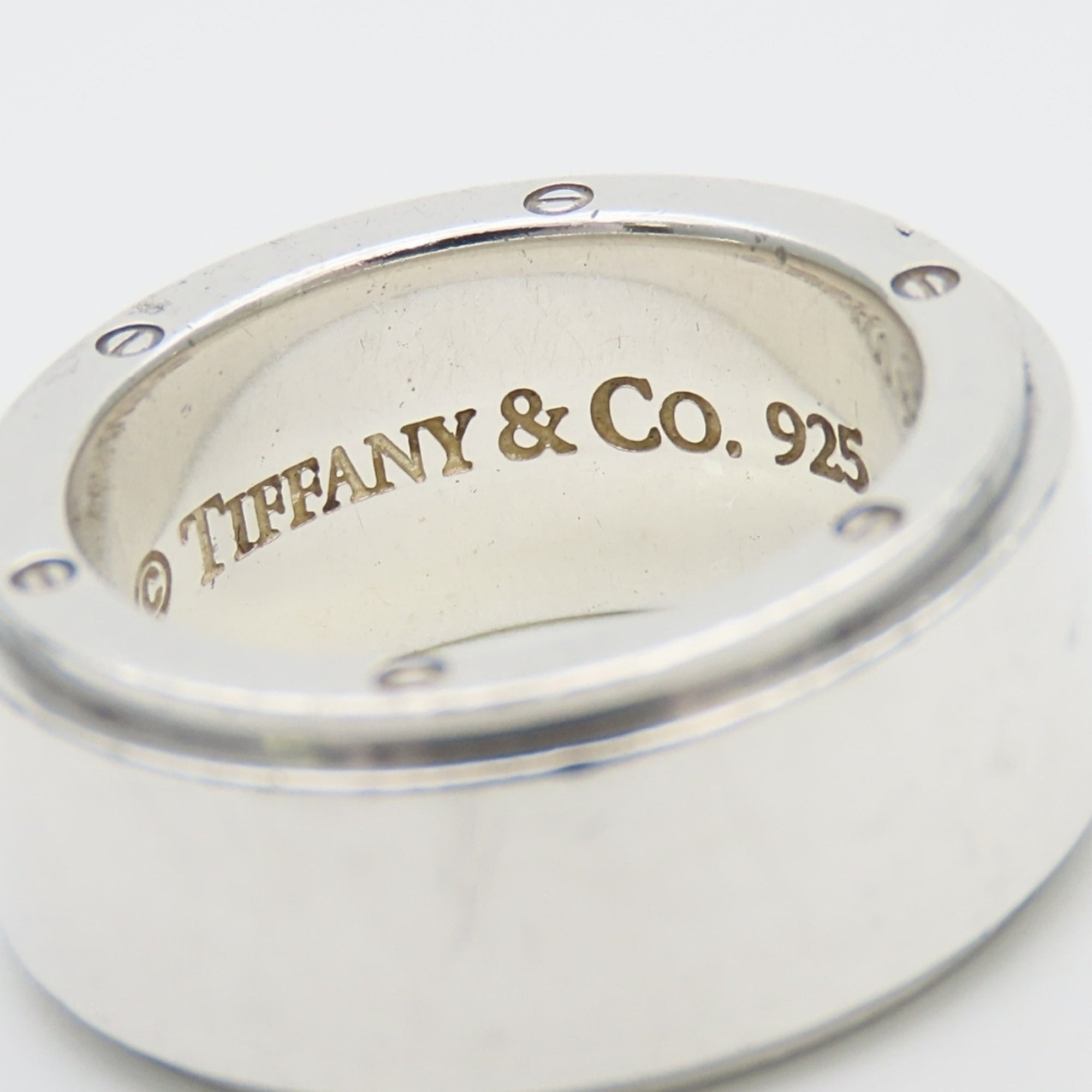 Tiffany Silver Silver 925 Band Ring (Pre-Owned)