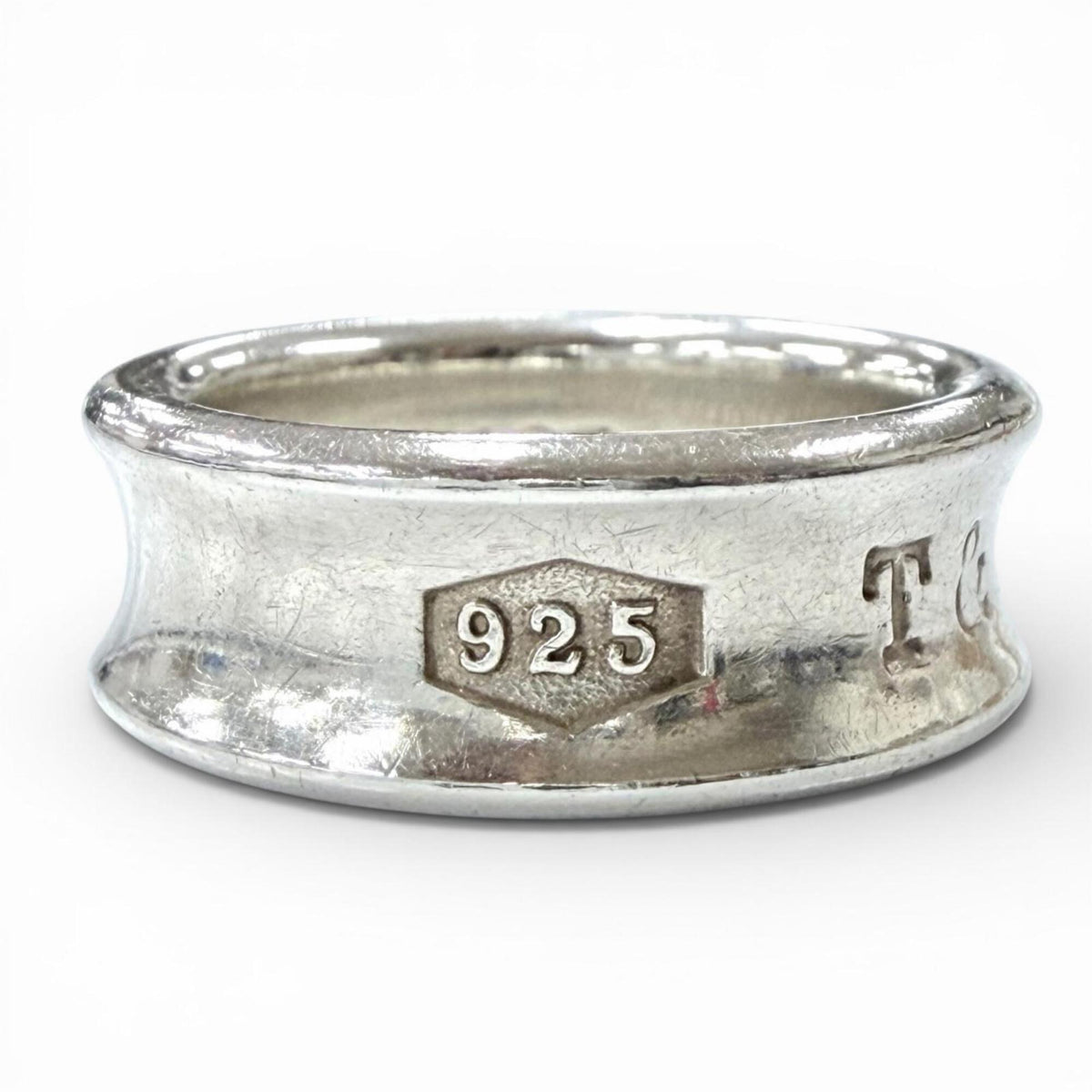 Tiffany Silver Silver 925 Band Ring (Pre-Owned)