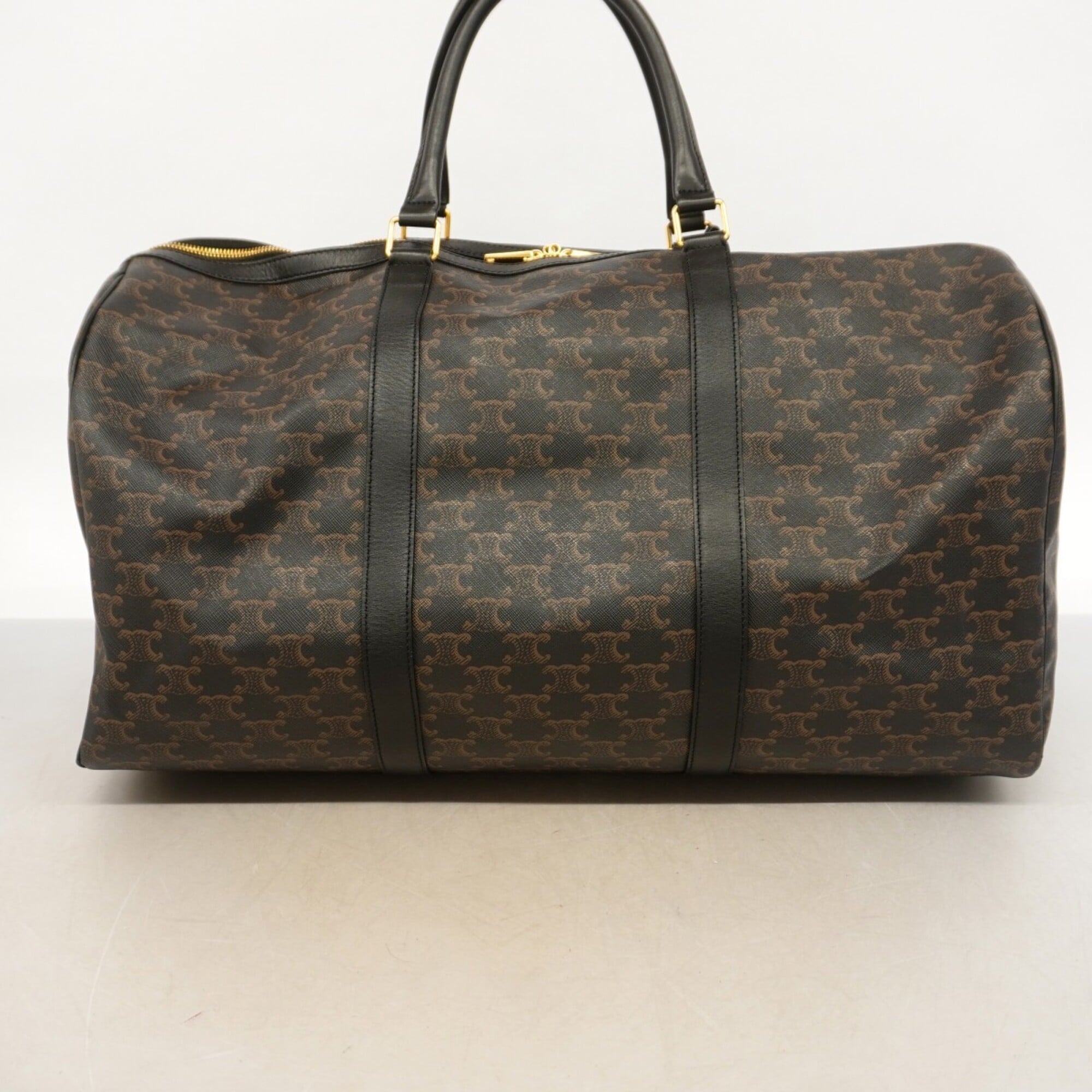 Celine Black Pvc Boston Bag (Pre-Owned)