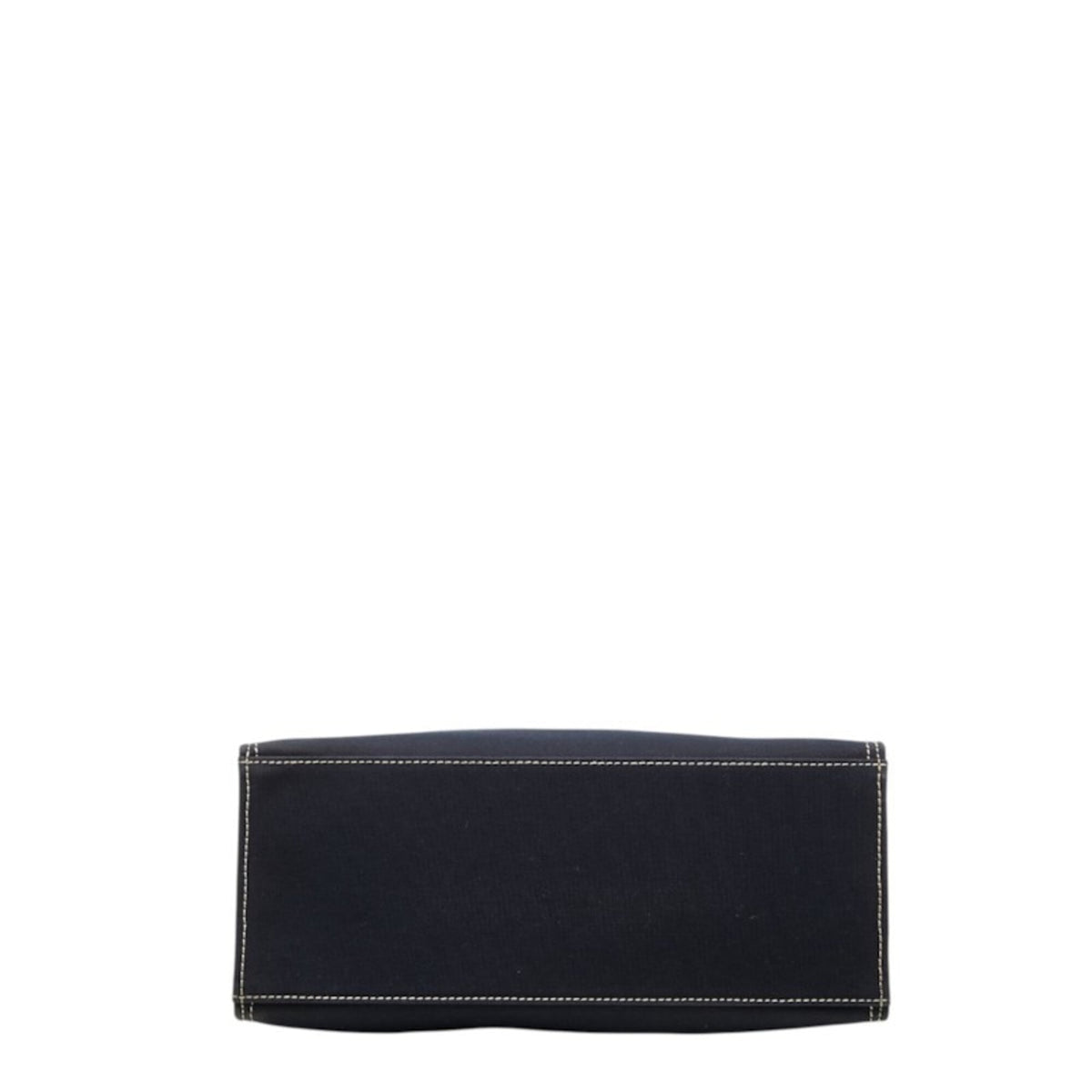 Fendi Navy Canvas Shoulder Bag Tote Bag (Pre-Owned)