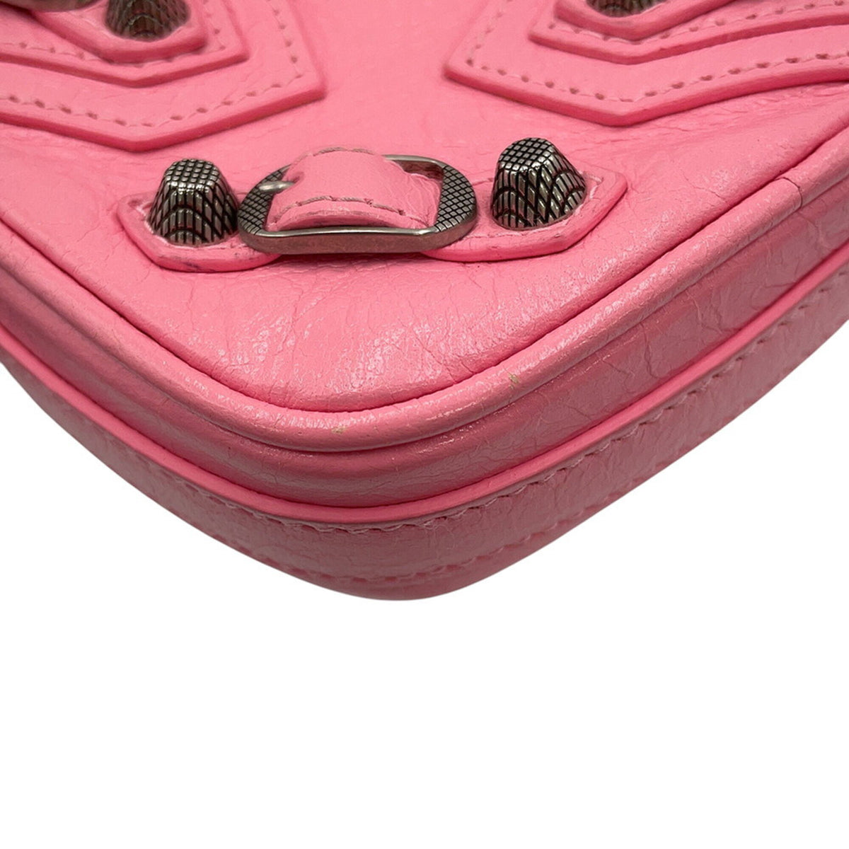 Balenciaga Pink Leather Shoulder Bag (Pre-Owned)