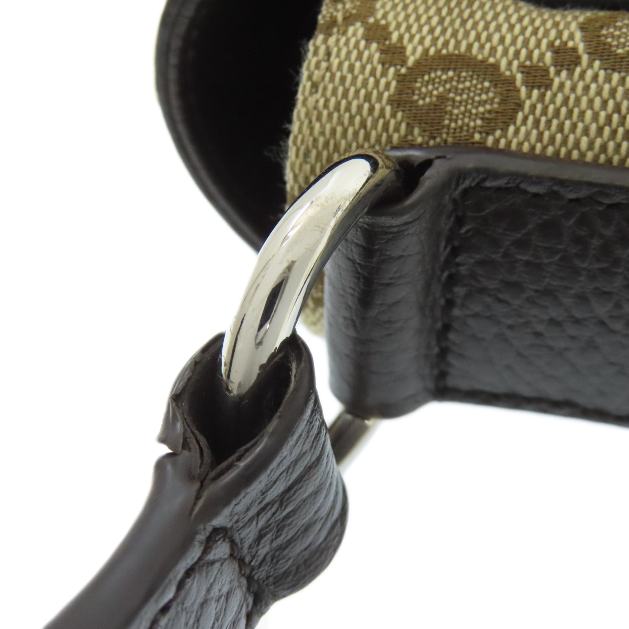 Gucci Brown Canvas Shoulder Bag (Pre-Owned)