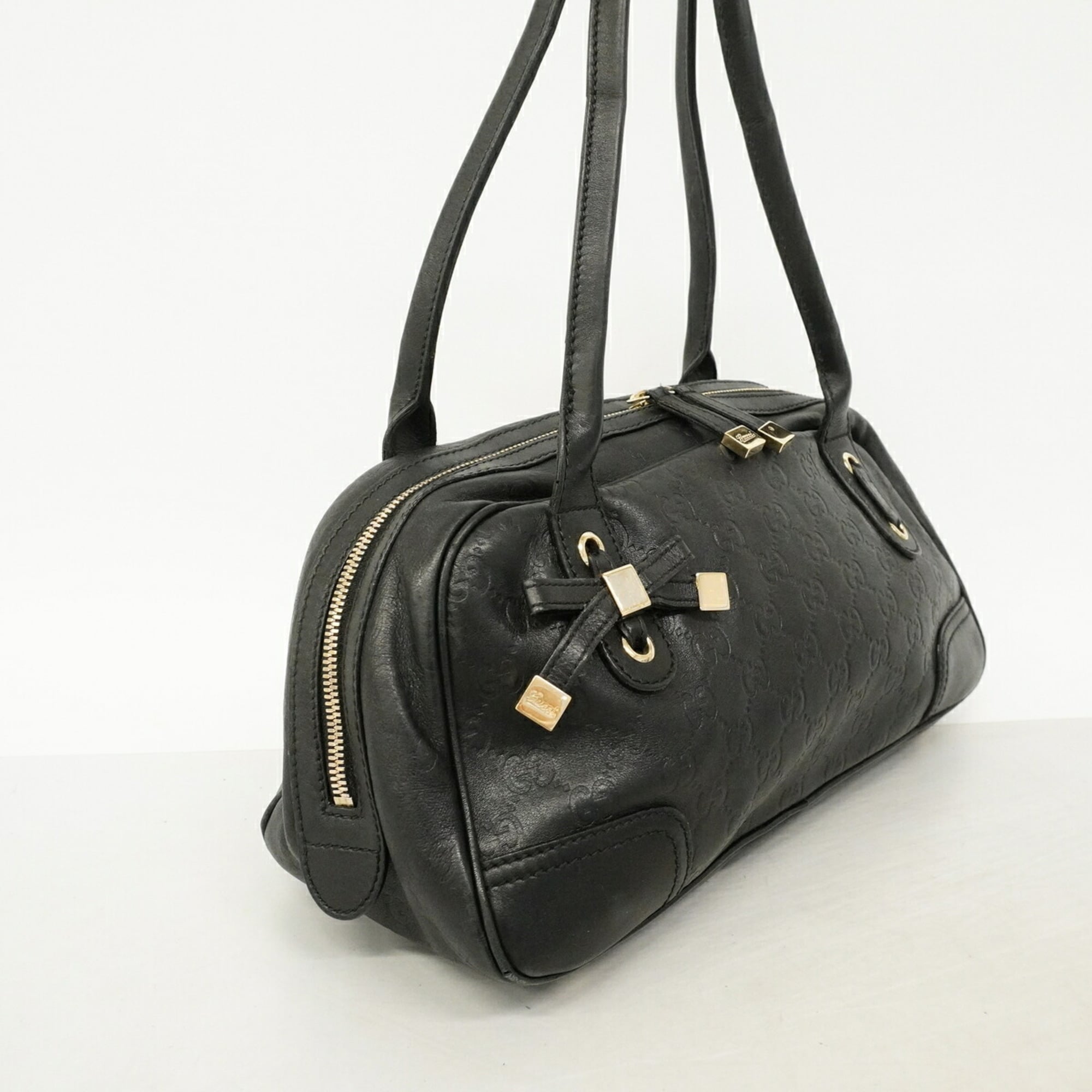 Gucci Black Leather Shoulder Bag (Pre-Owned)