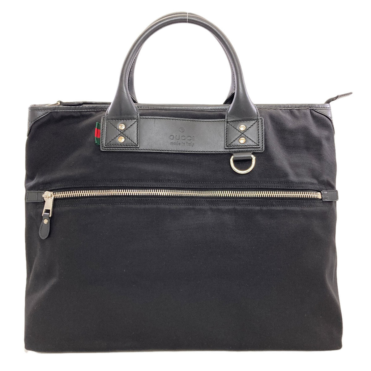 Gucci Black Canvas Boston Bag (Pre-Owned)